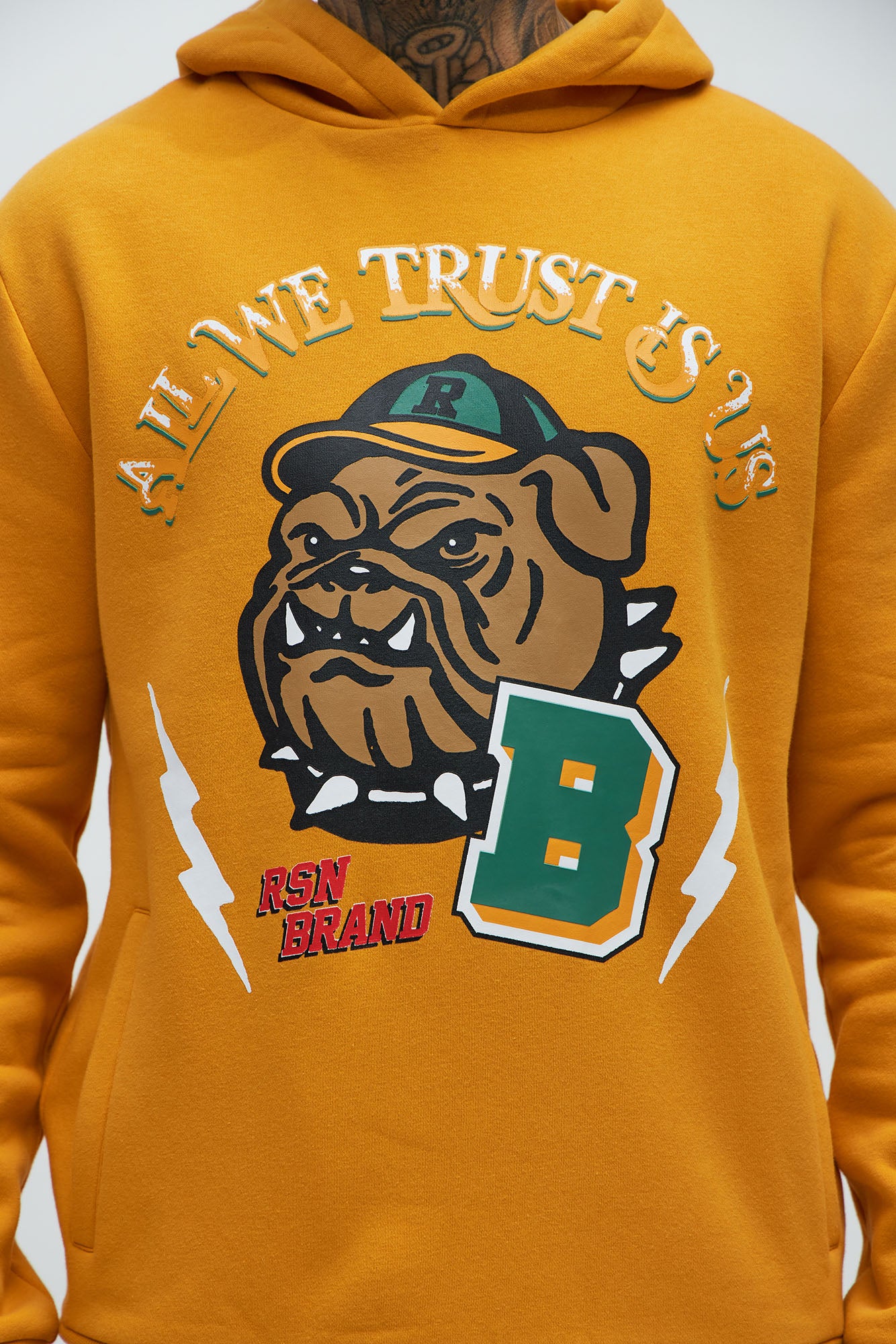 Bully University Hoodie - Yellow - Image 3