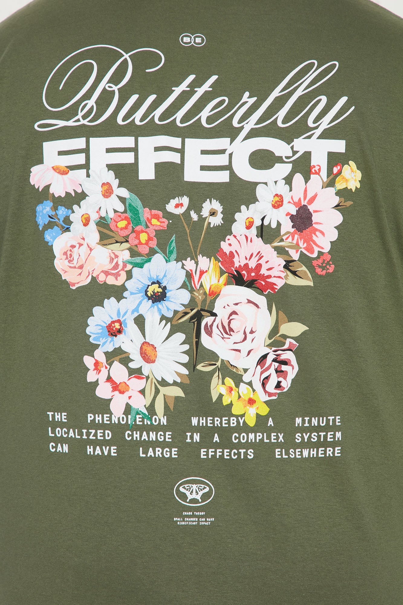 Butterfly Effects Short Sleeve Tee - Olive - Image 7