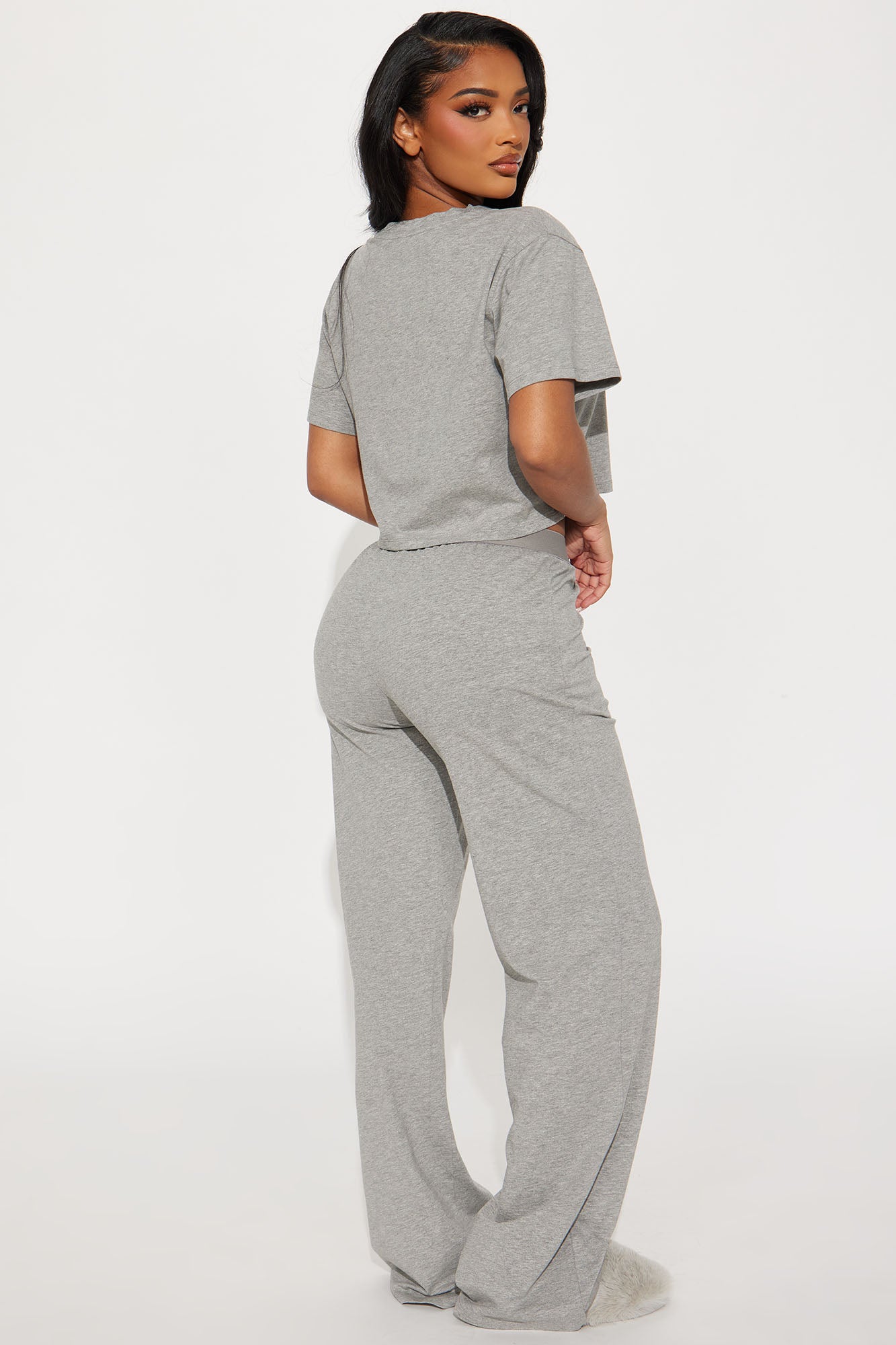FN Mood PJ Pant Set - Heather Grey - Image 3