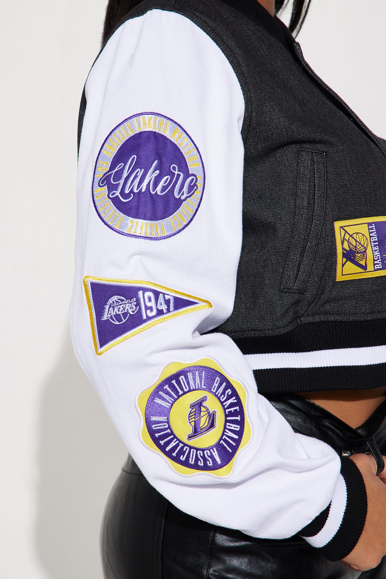 Lakers Home Game Jacket - Black Wash - Image 4
