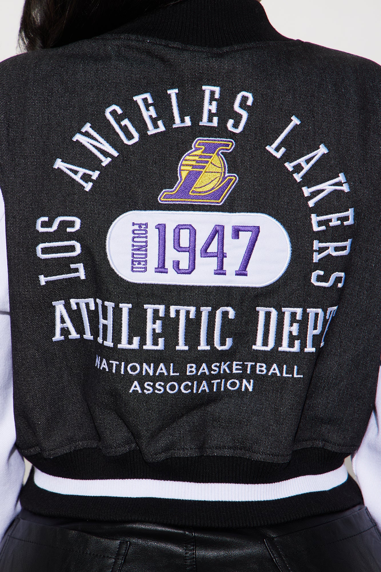 Lakers Home Game Jacket - Black Wash - Image 6