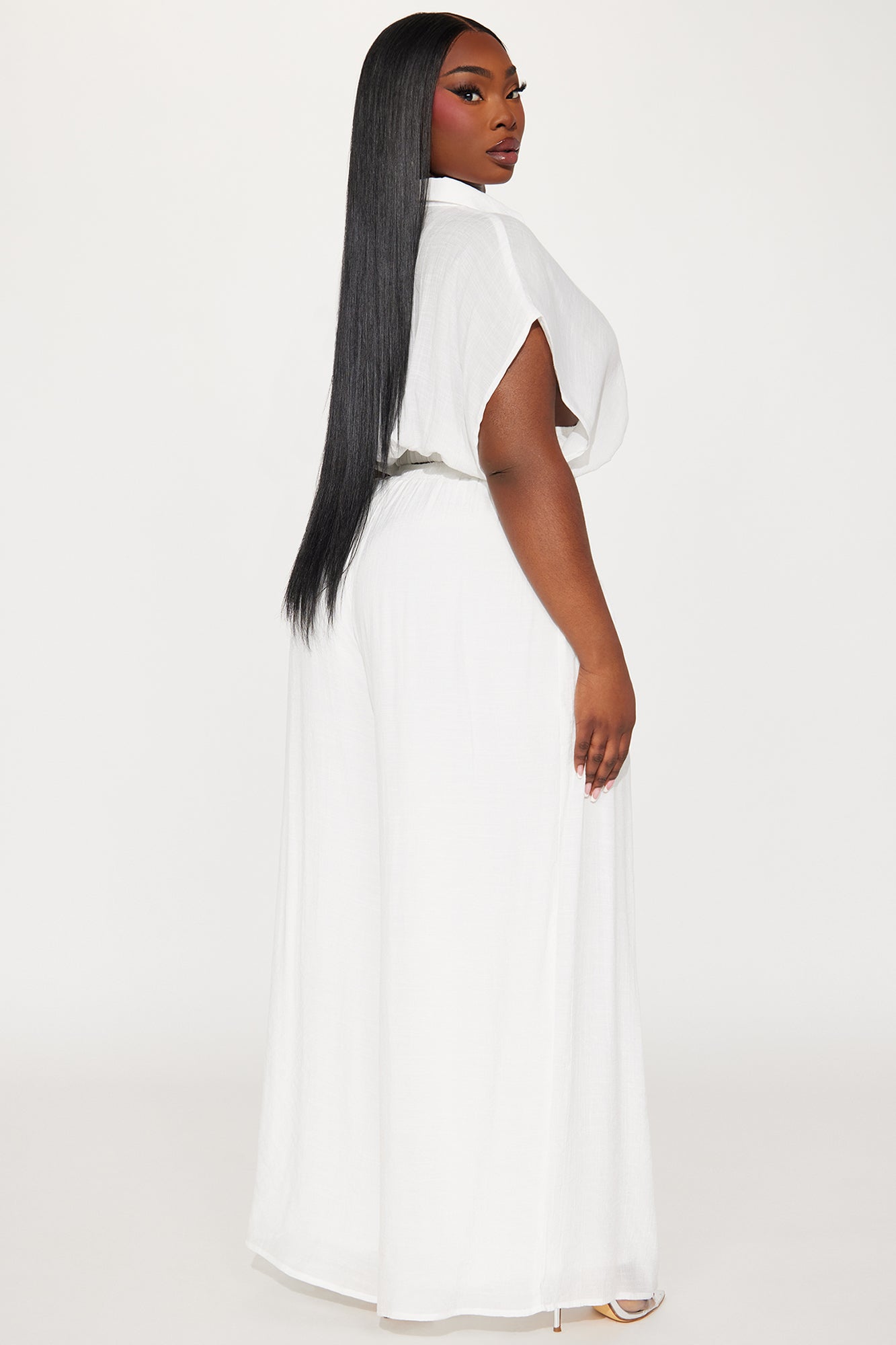 Mea Gauze Pant Set - White - Image 6