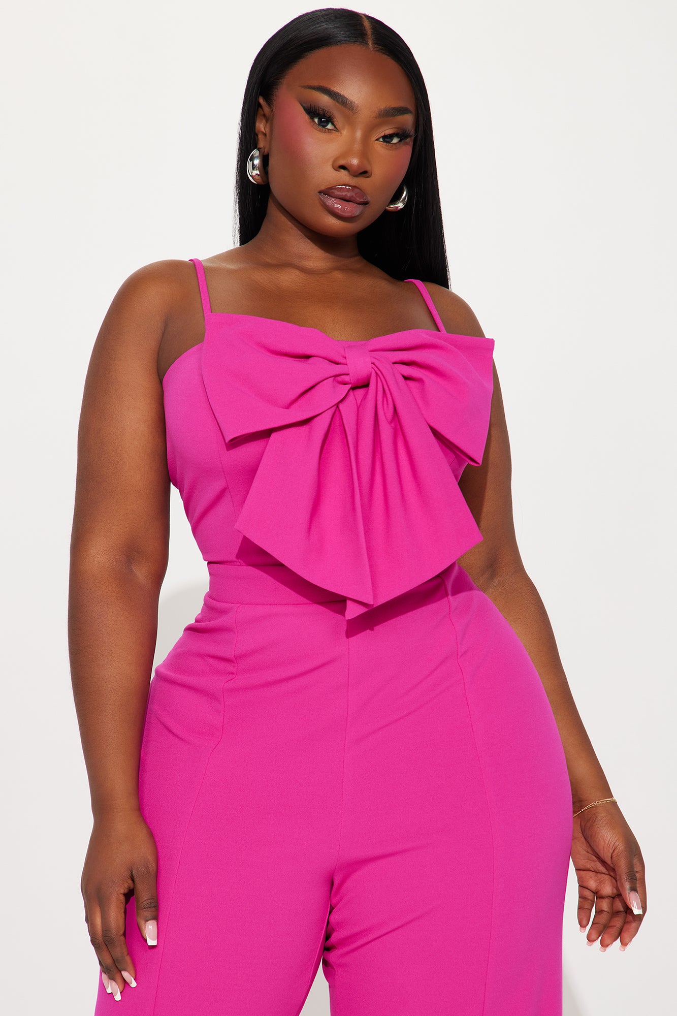 Your Best Wish Jumpsuit  - Fuchsia - Image 5
