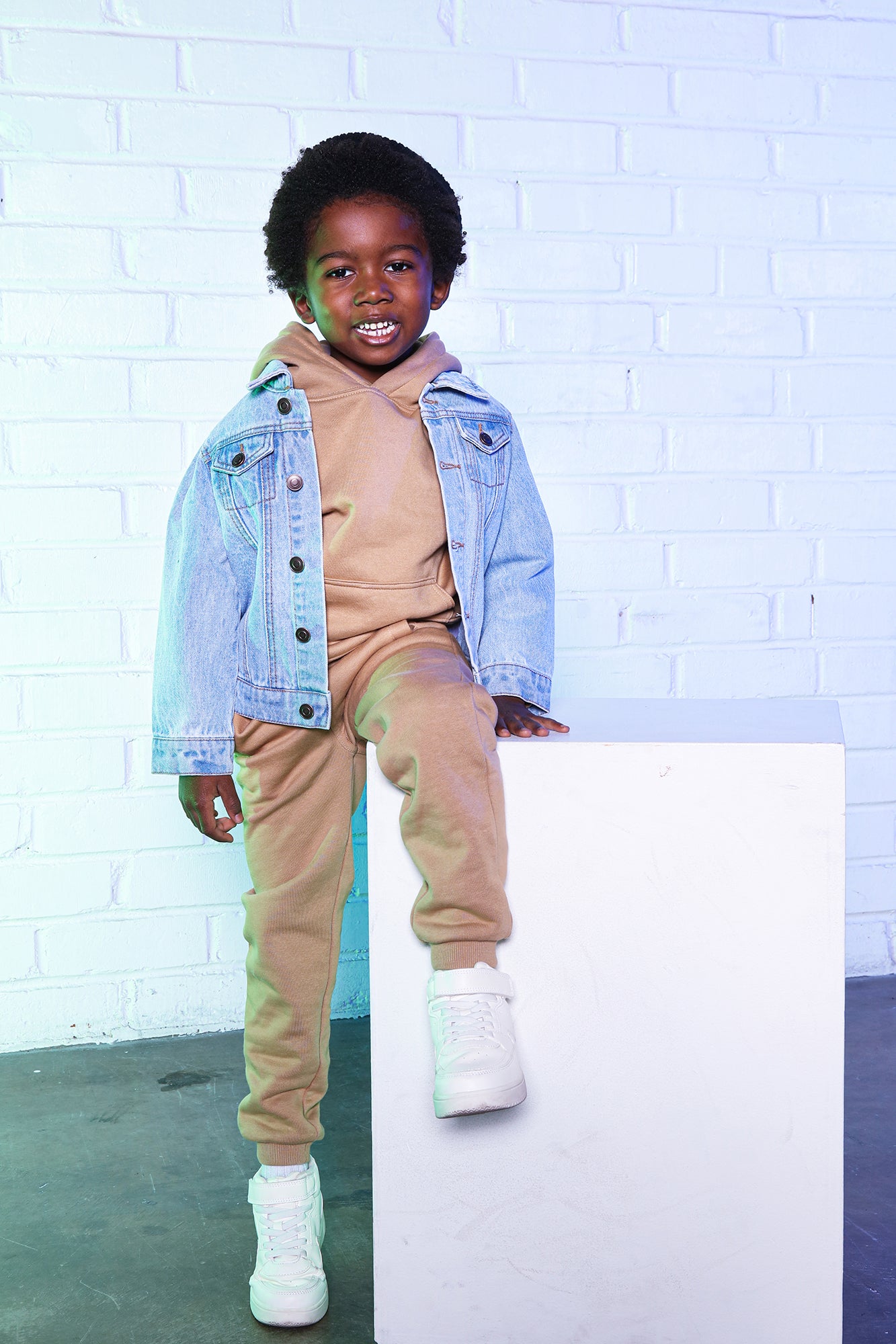 Mini Stole Your Toys Oversized Hoodie - Nude - Image 5