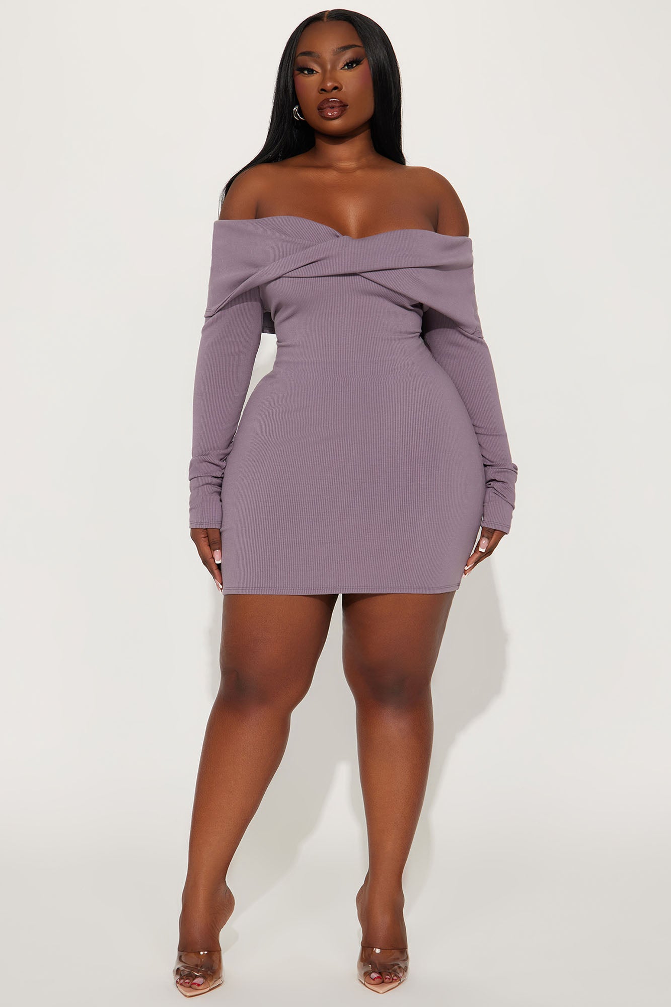 Vivianna Snatched Mini Dress - Bark Brown - Image 7