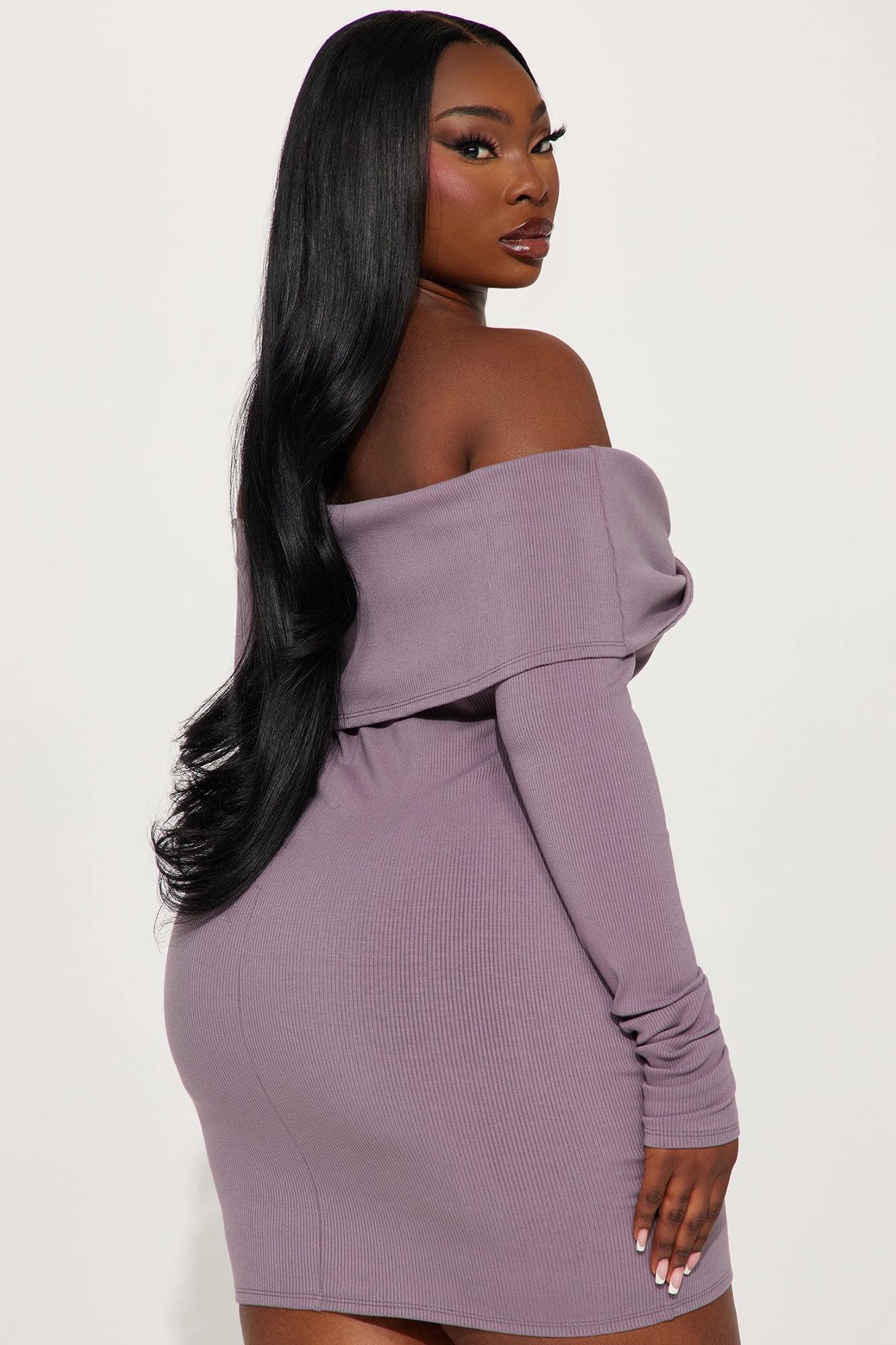 Vivianna Snatched Mini Dress - Bark Brown - Image 8