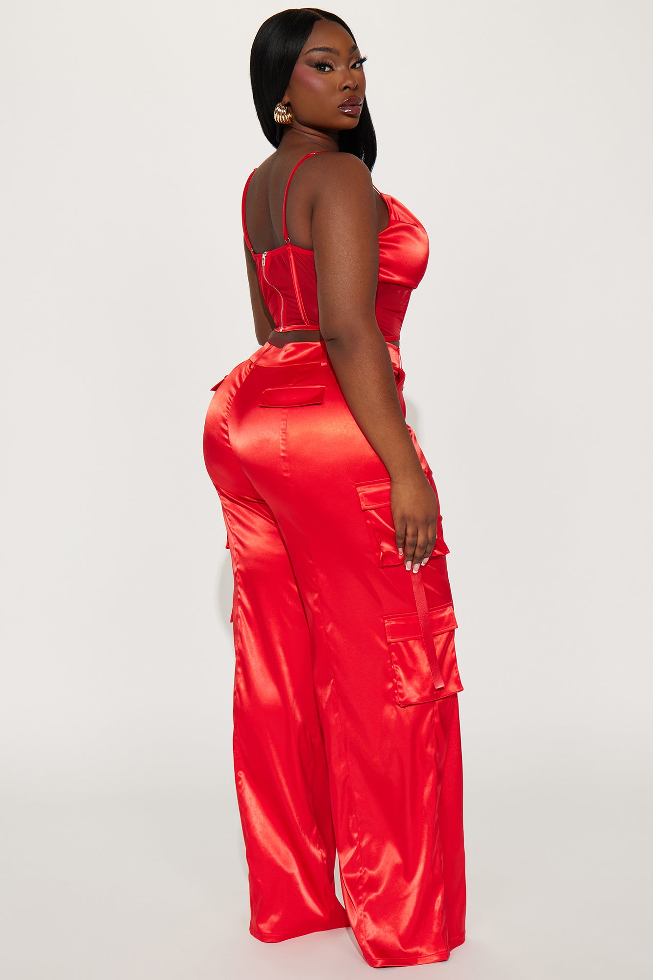 No Jealousy Pant Set - Red - Image 6