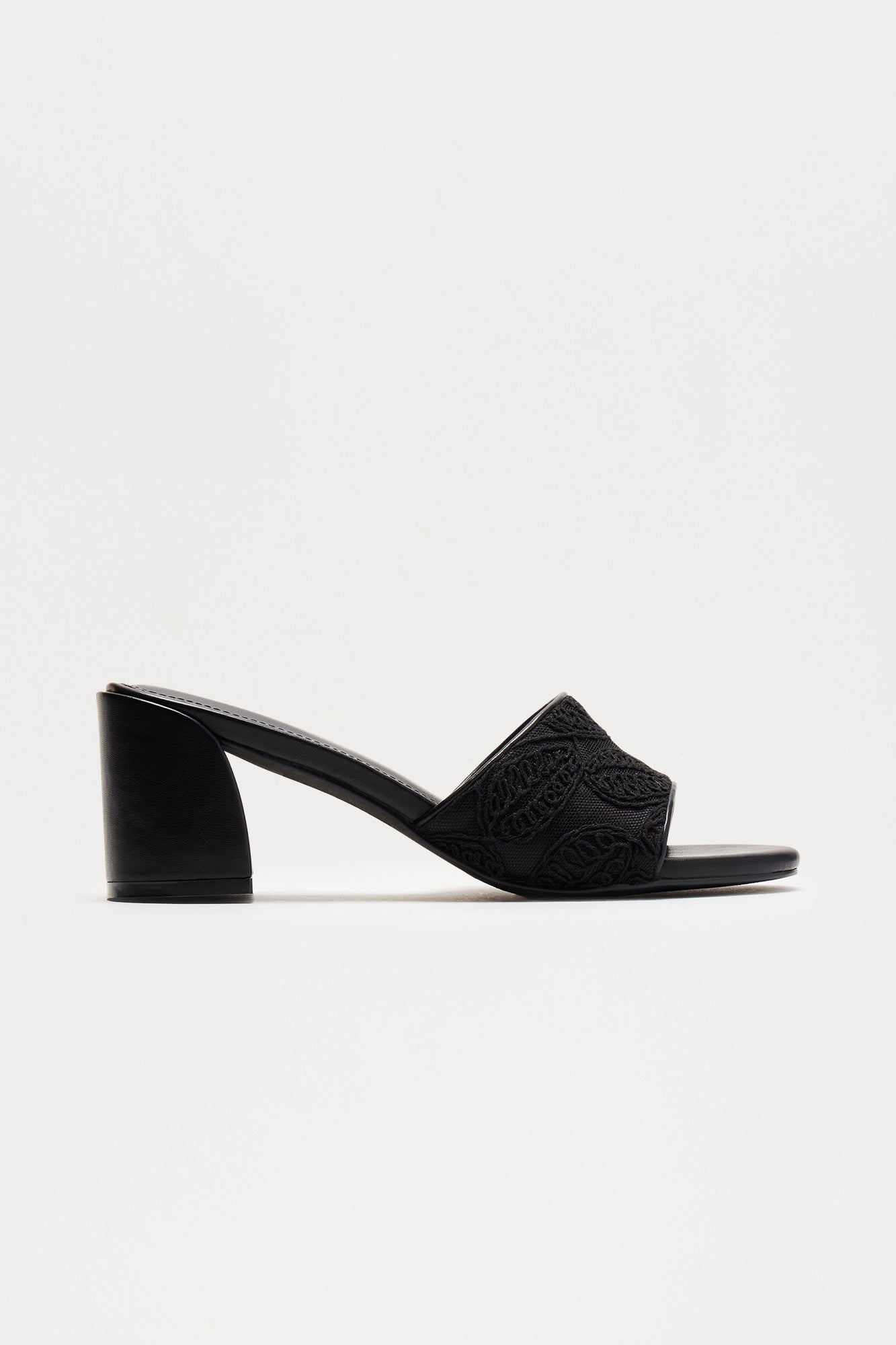 Bixby Embroidered Mules - Black - Image 4
