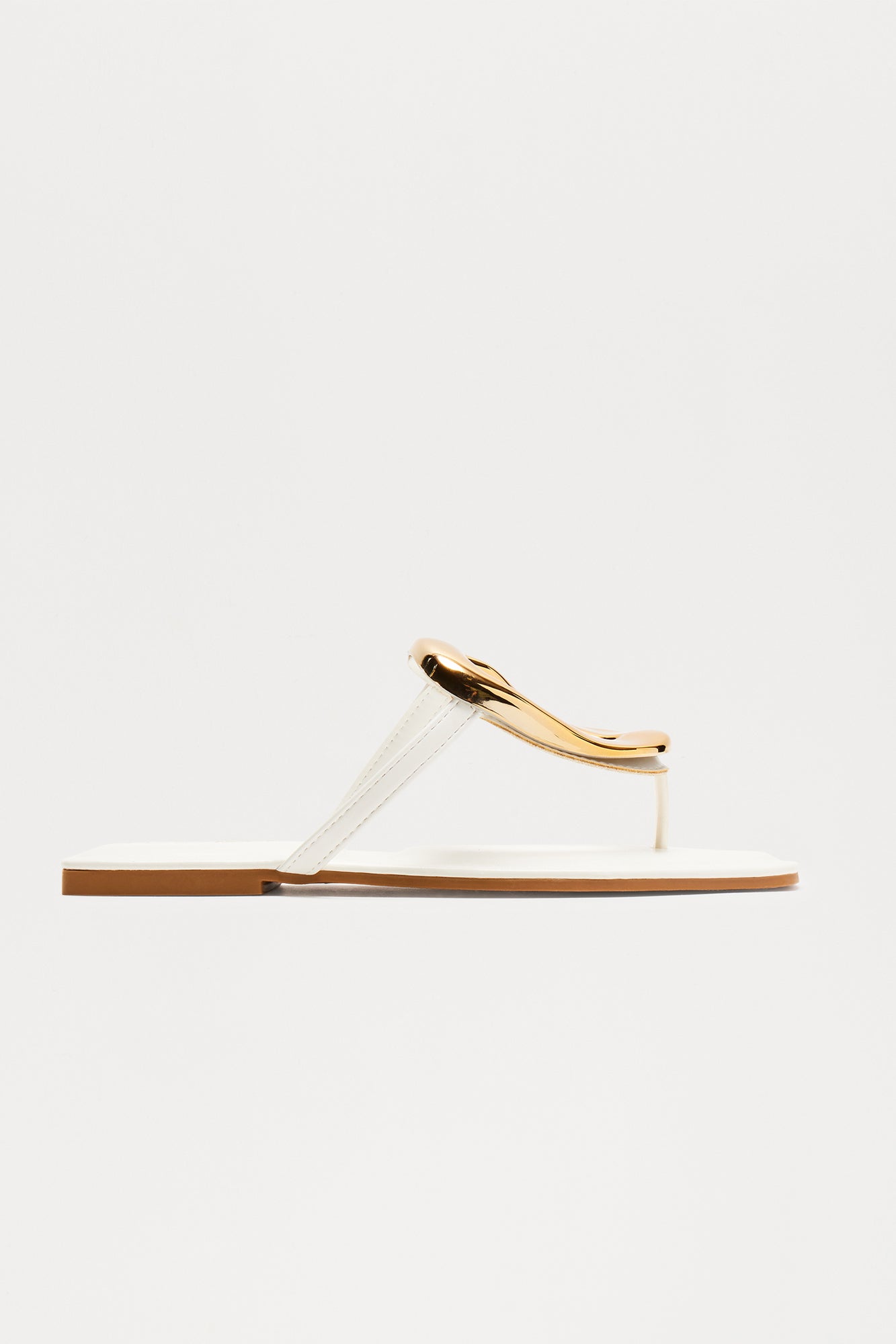 New Here Flat Sandals - White - Image 4