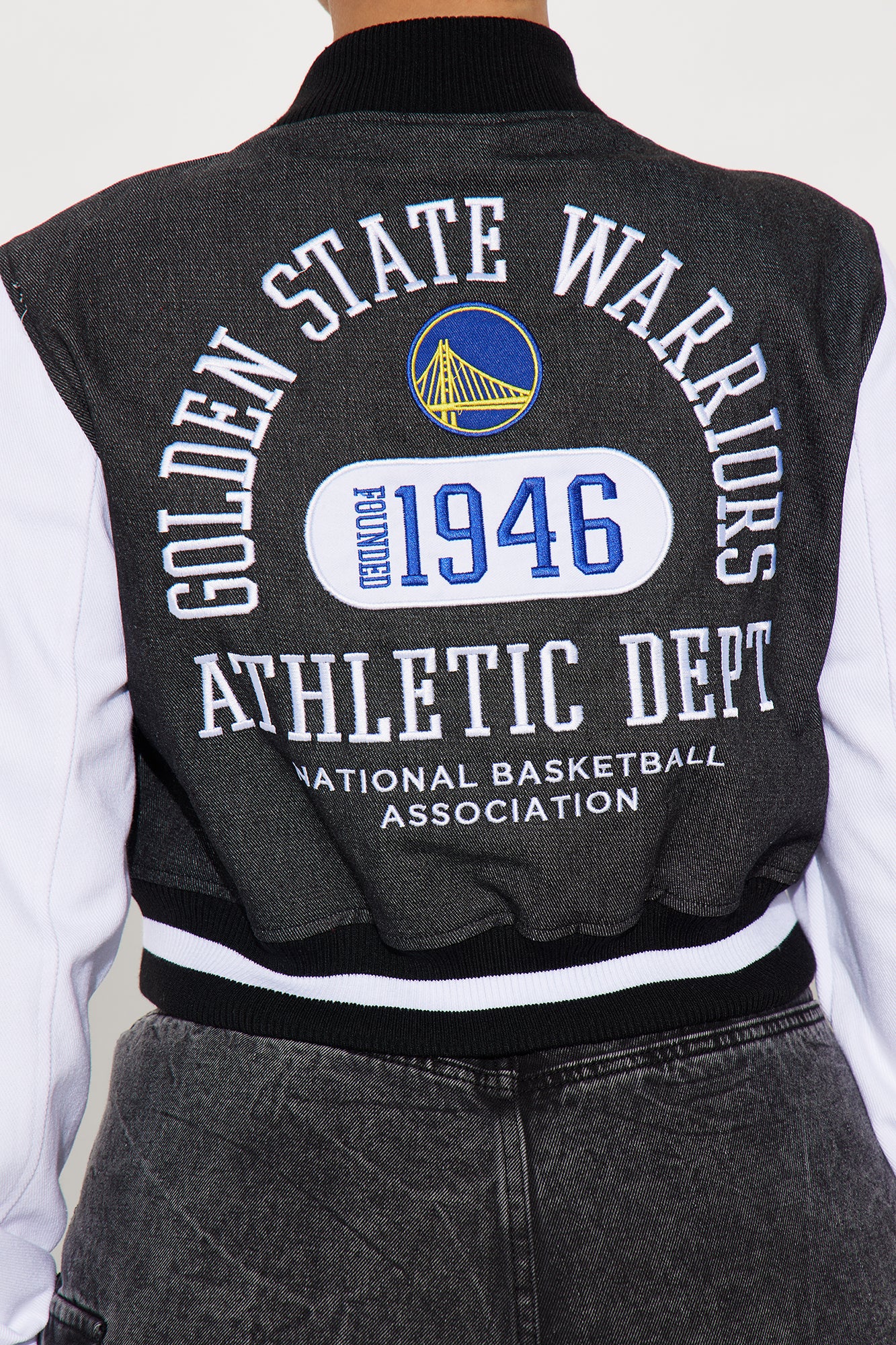 Warriors Home Game Jacket - Black Wash - Image 5