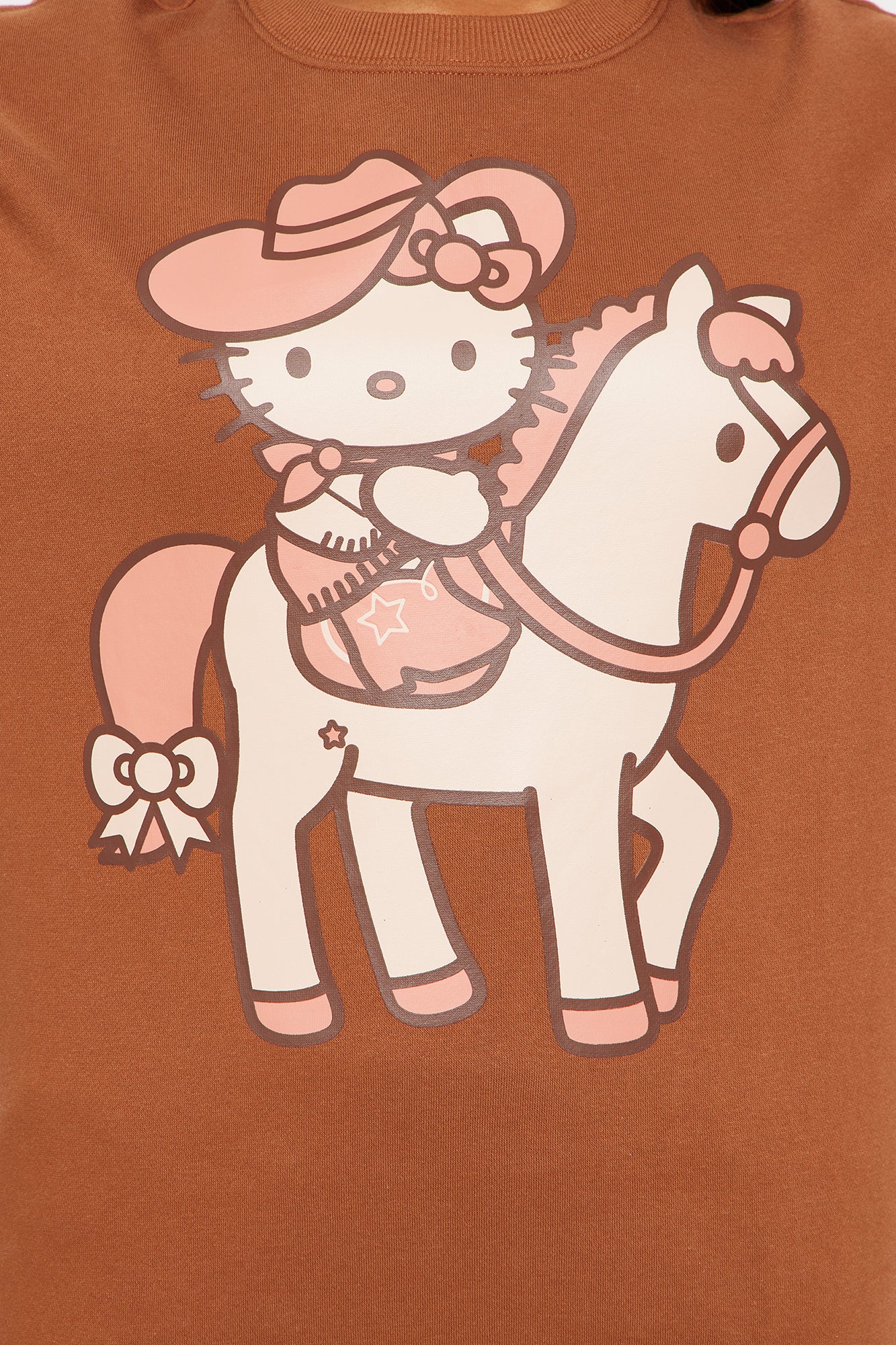 Hello Kitty Desert Rider Oversized Sweatshirt - Brown - Image 3