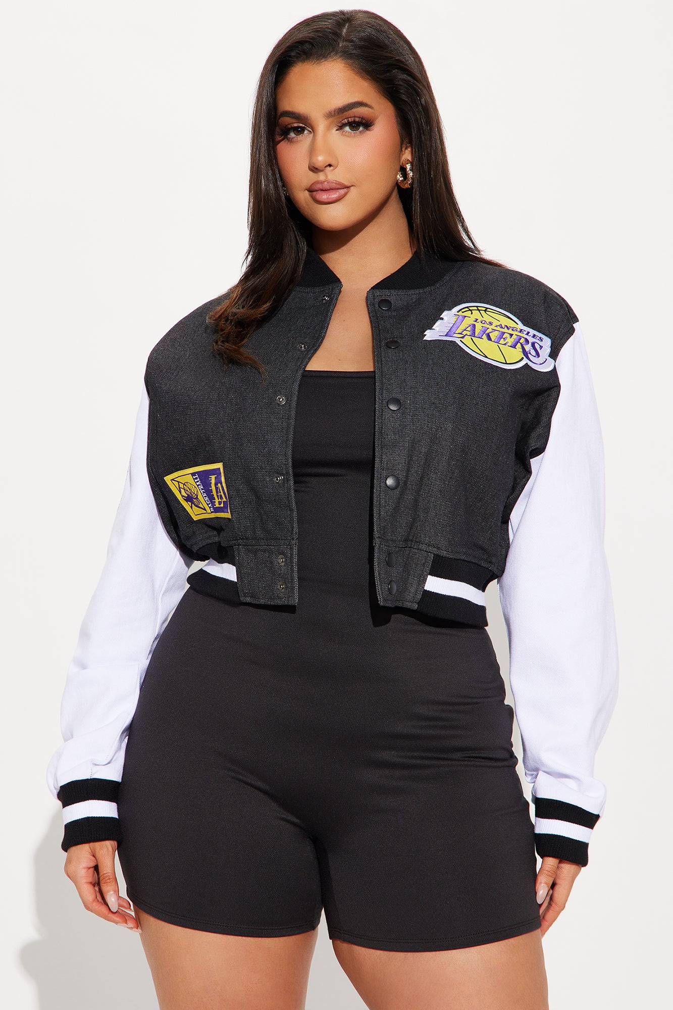 Lakers Home Game Jacket - Black Wash - Image 7
