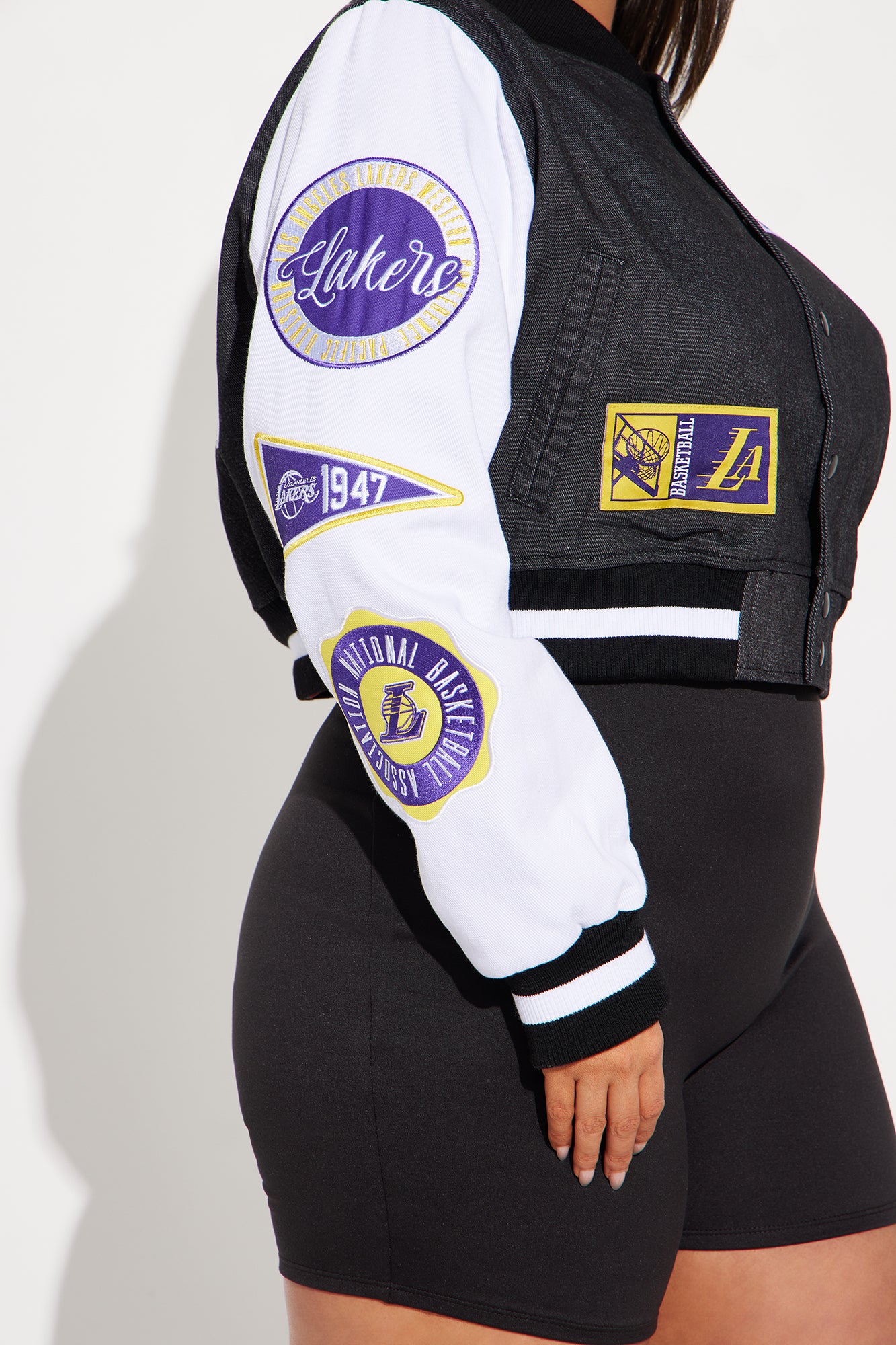 Lakers Home Game Jacket - Black Wash - Image 9