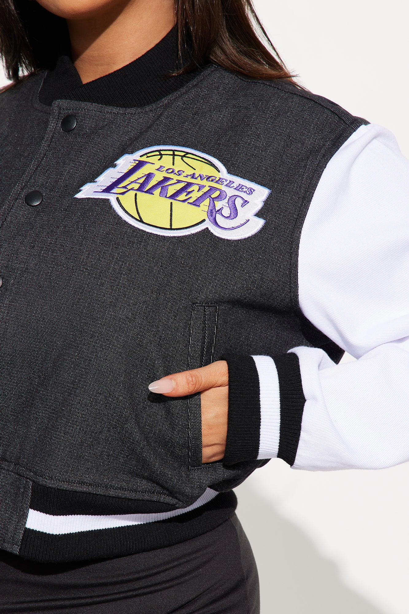 Lakers Home Game Jacket - Black Wash - Image 10