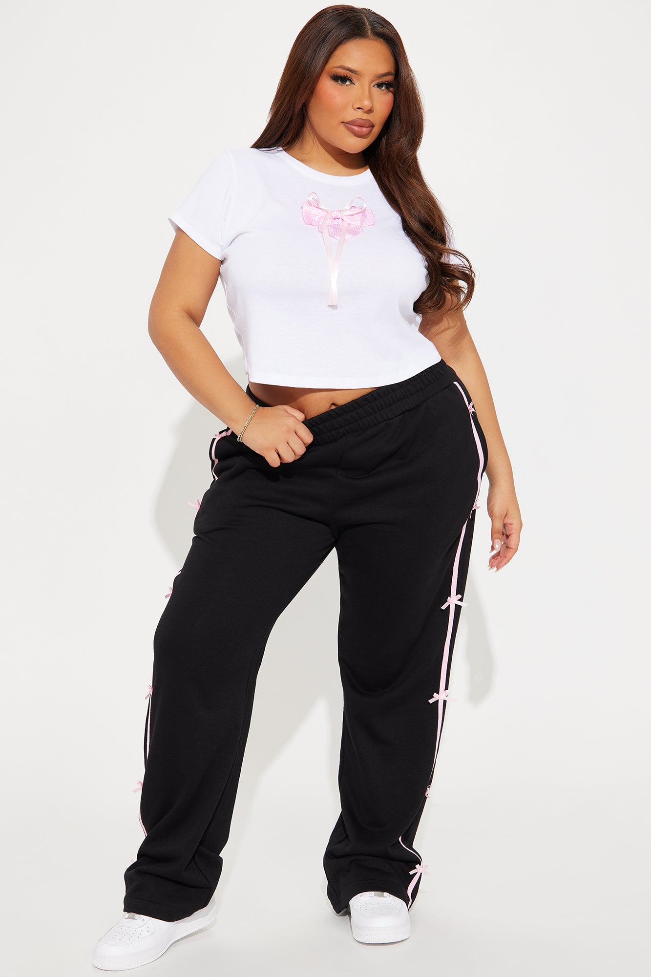 Your Perfect Bow Baby Tee - White - Image 6