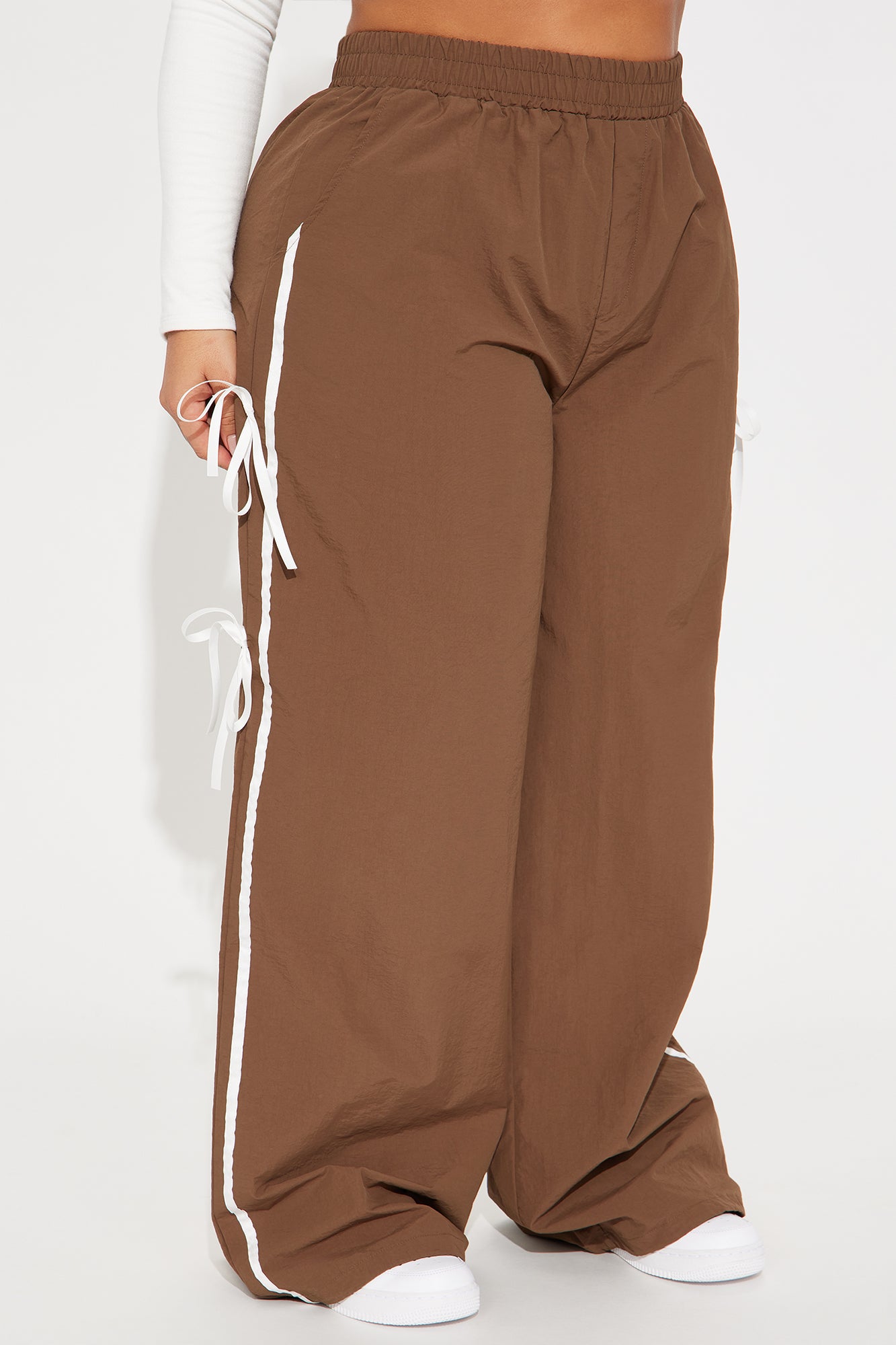 Cindy Windbreaker Track Pant - Chocolate - Image 5