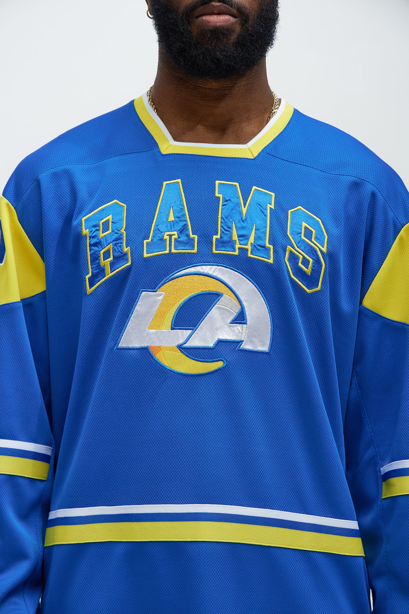 Rams Hat Trick Hockey Top - Blue/Gold - Image 3