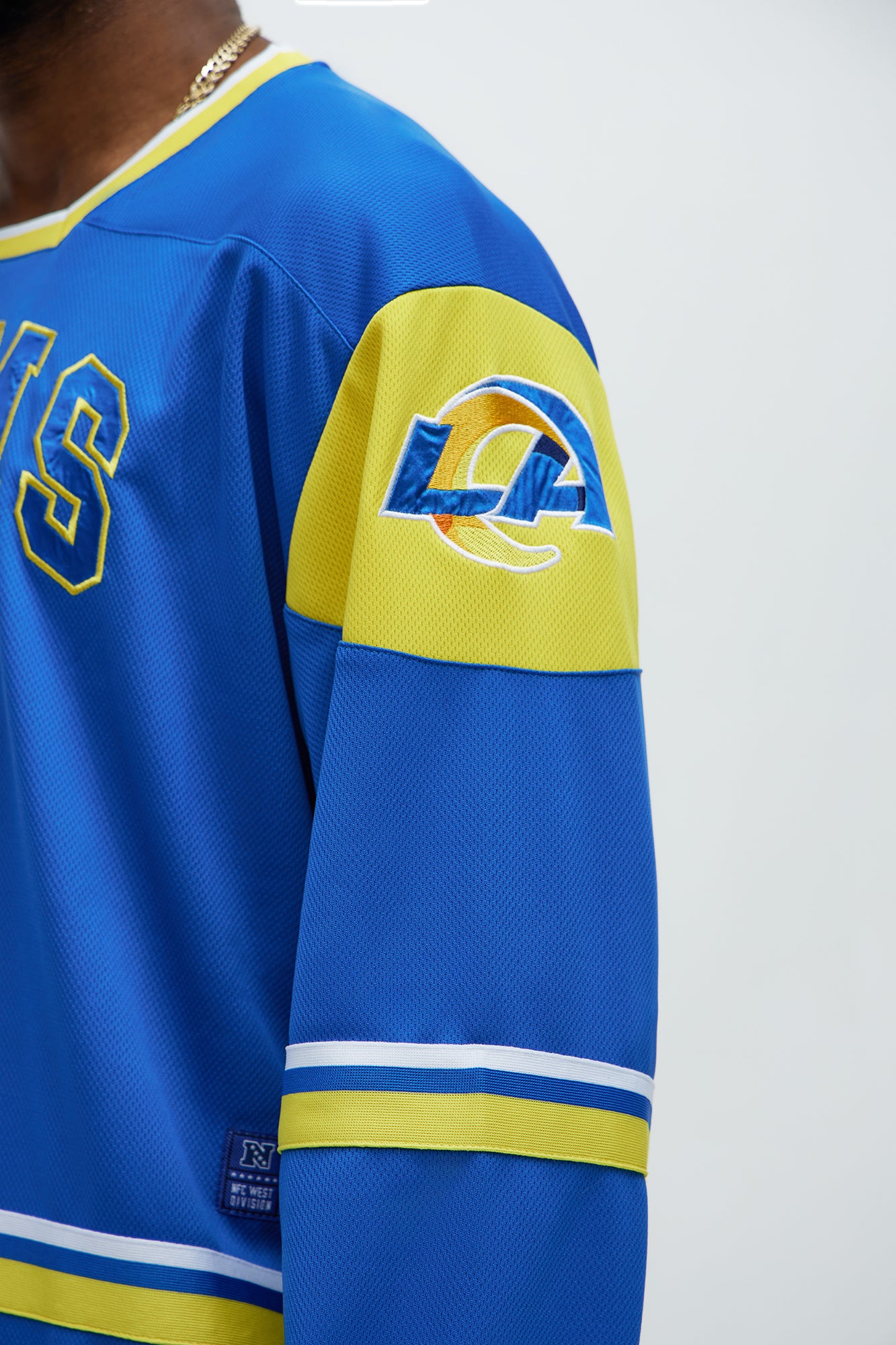 Rams Hat Trick Hockey Top - Blue/Gold - Image 4