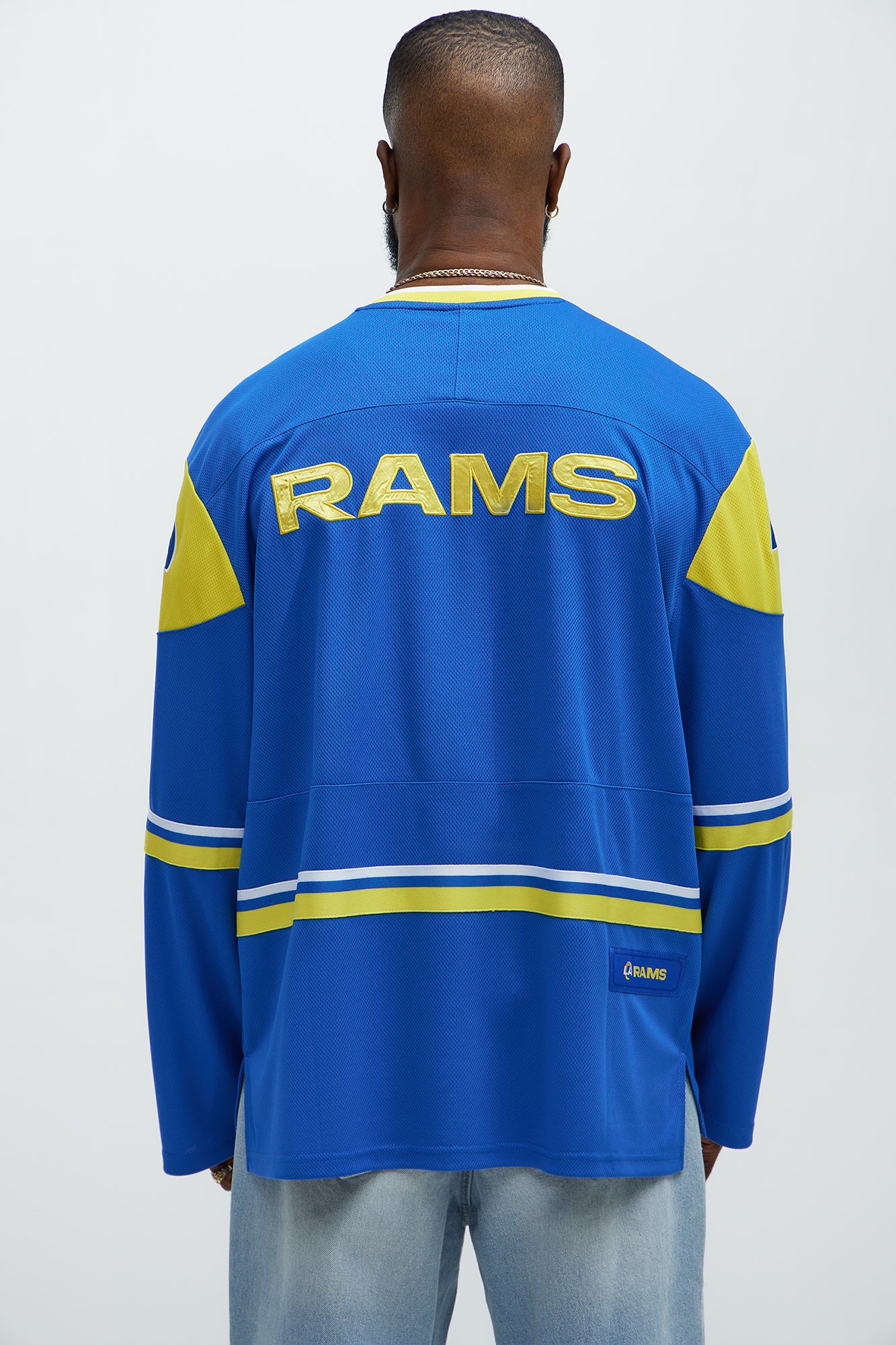 Rams Hat Trick Hockey Top - Blue/Gold - Image 5