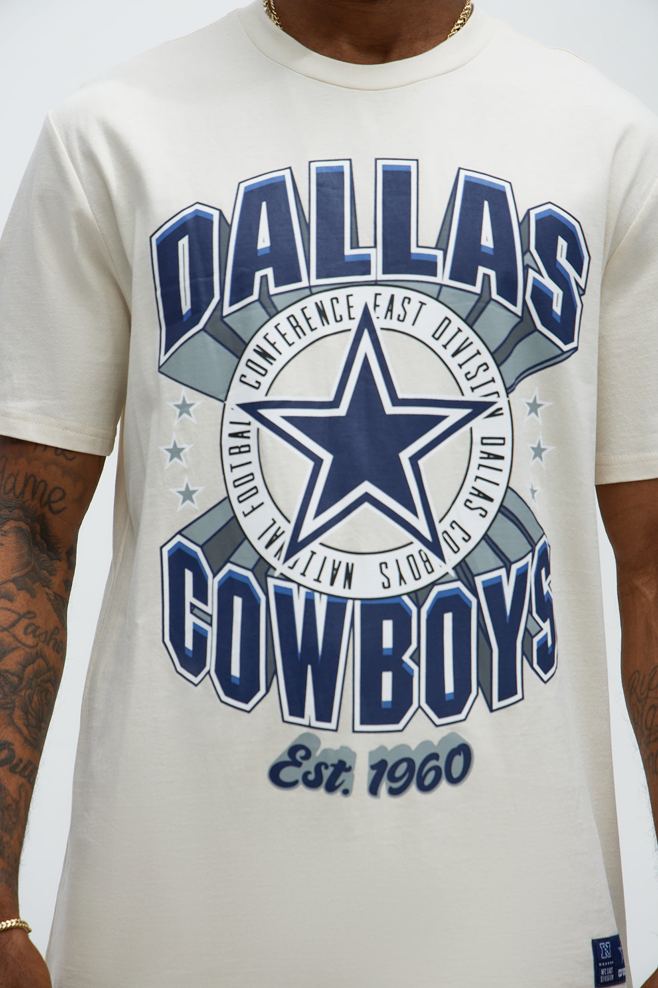 Cowboys Upfront Short Sleeve Tee - White - Image 4