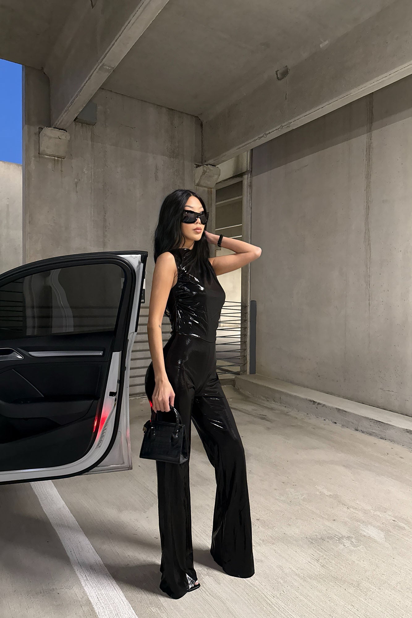 This Is Me Metallic Jumpsuit - Black - Image 4