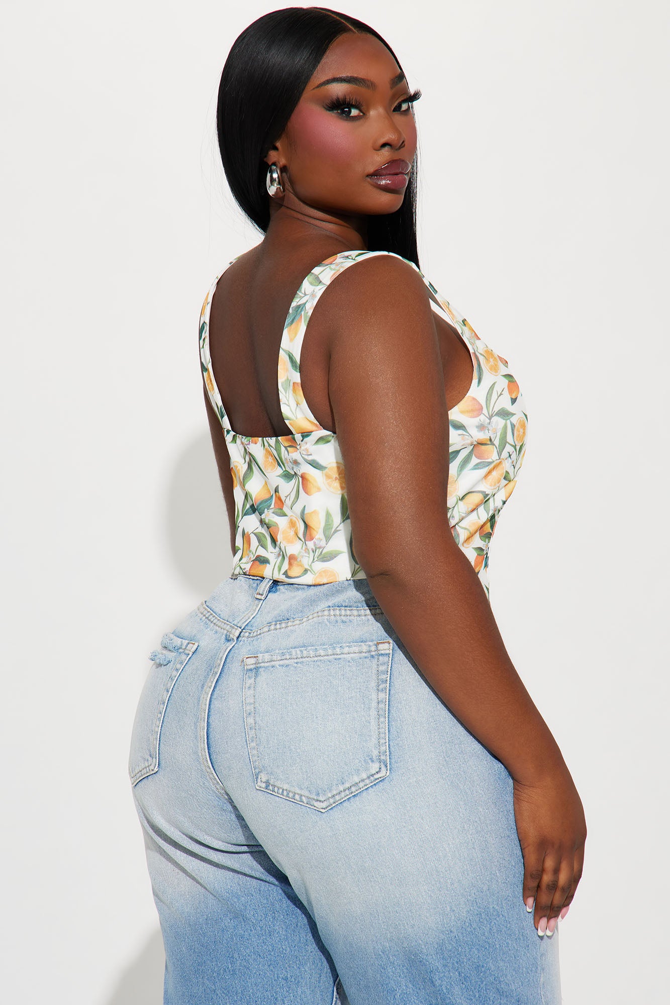 Life Gives You Lemons Corset Top - Ivory/combo - Image 6