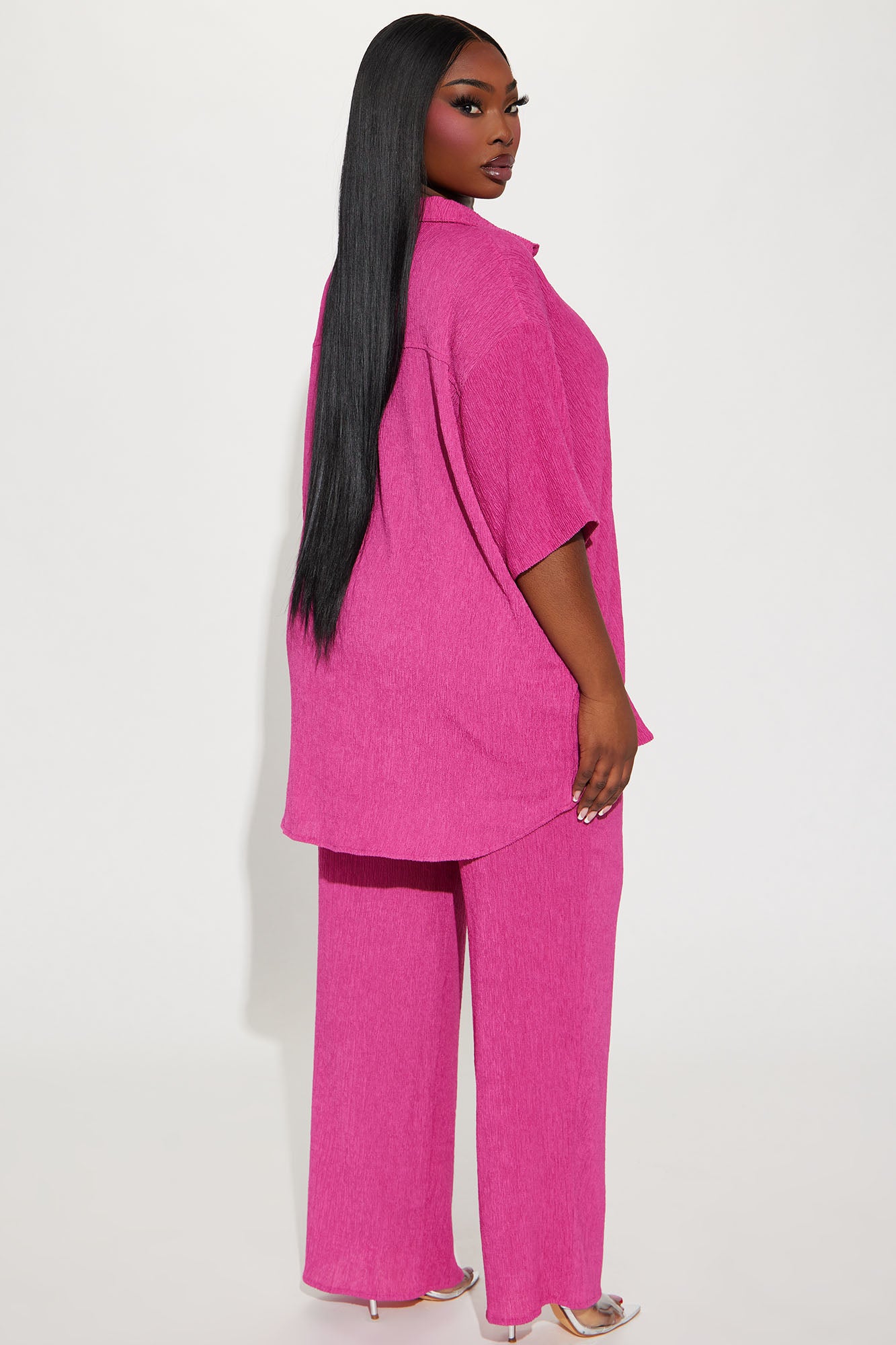 Vacay Vibes Pant Set - Fuchsia - Image 6