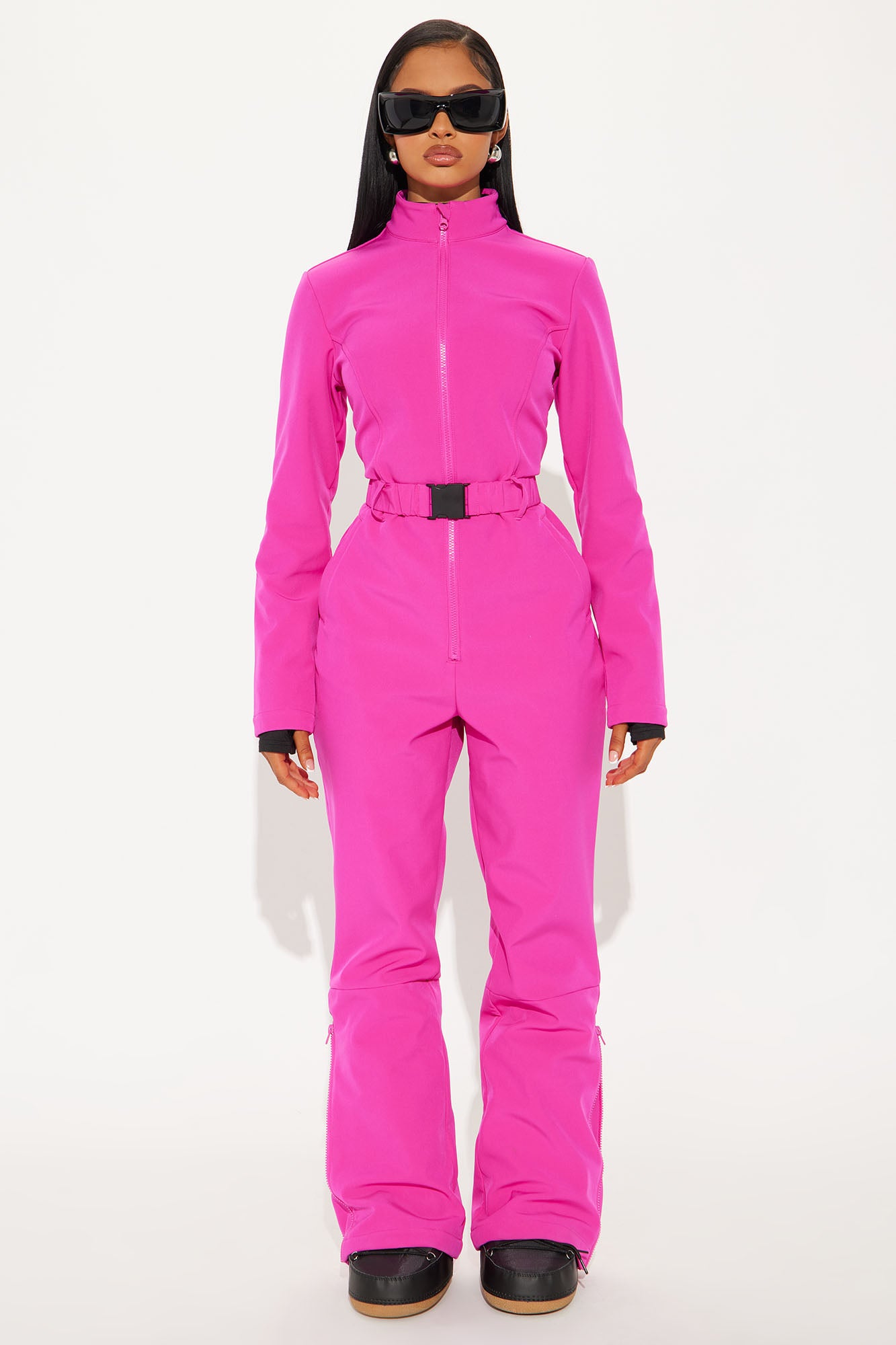 Cross Country Ski Jumpsuit - Fuchsia - Image 4