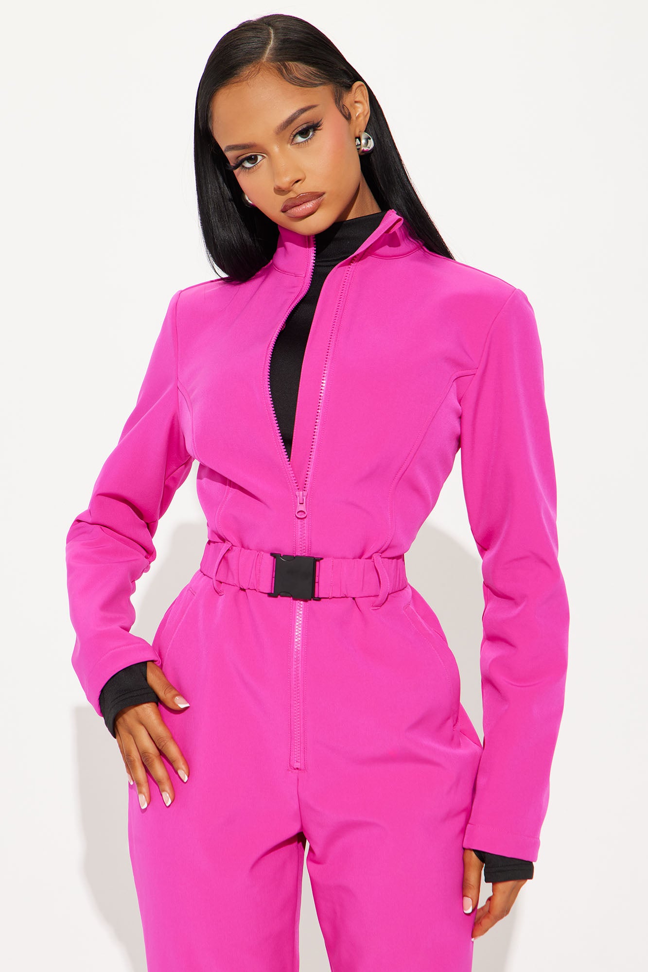 Cross Country Ski Jumpsuit - Fuchsia - Image 6
