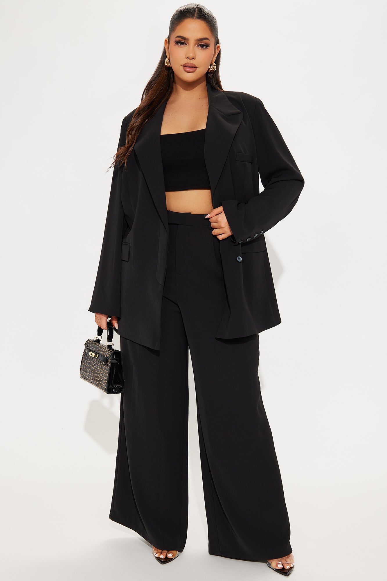 High Returns Oversized Blazer - Black - Image 6