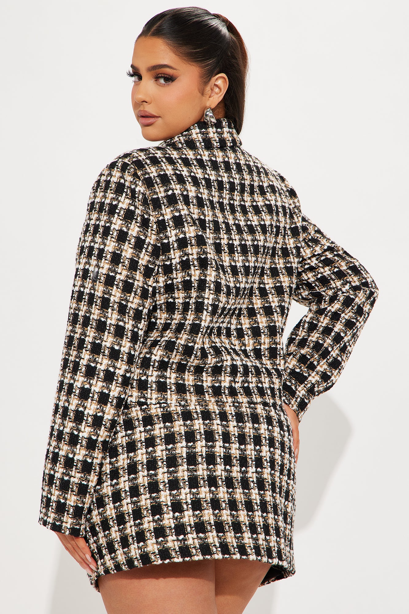 Old Money Rules Tweed Blazer - Black/combo - Image 6