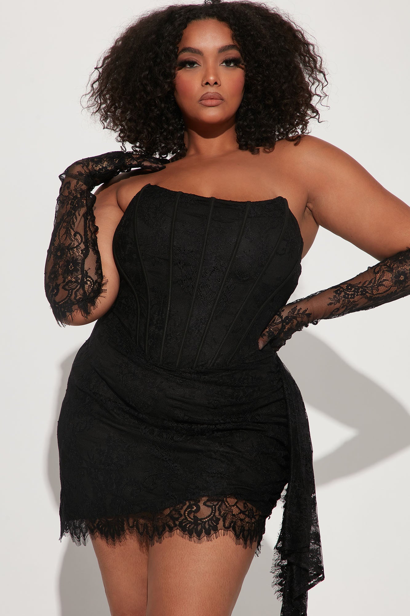 Always Sweet Corset Mini Dress Set - Black - Image 6