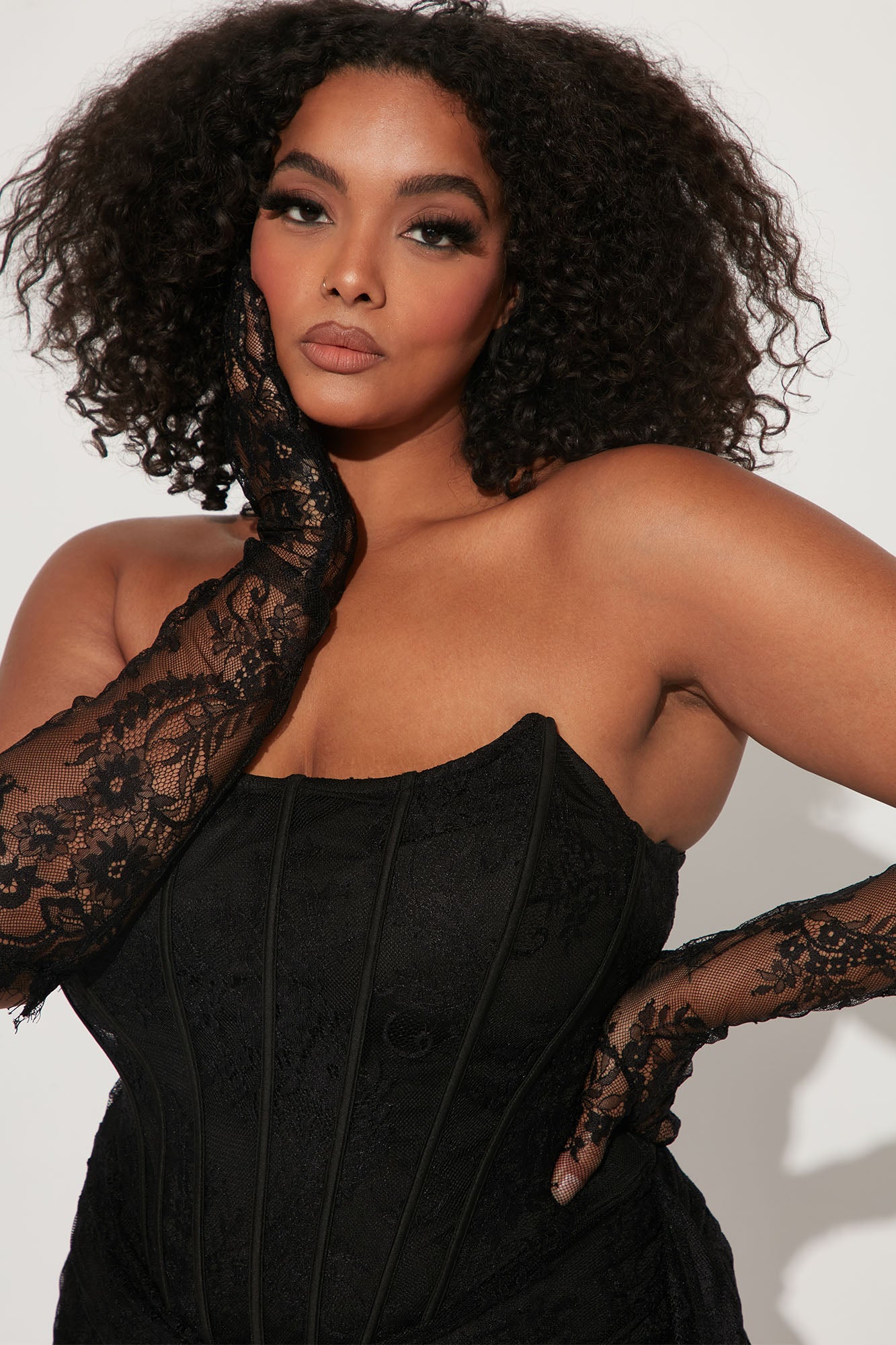 Always Sweet Corset Mini Dress Set - Black - Image 8