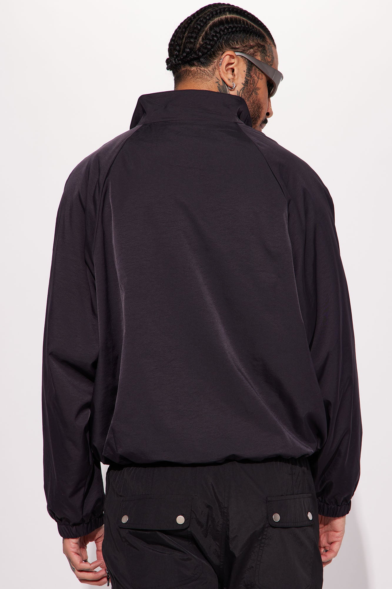 Stormy Iridescent Nylon Anorak - Black - Image 7