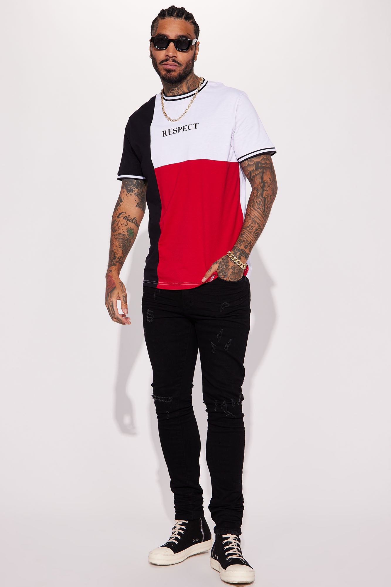 Respect Flag Short Sleeve Tee - Multi Color - Image 4