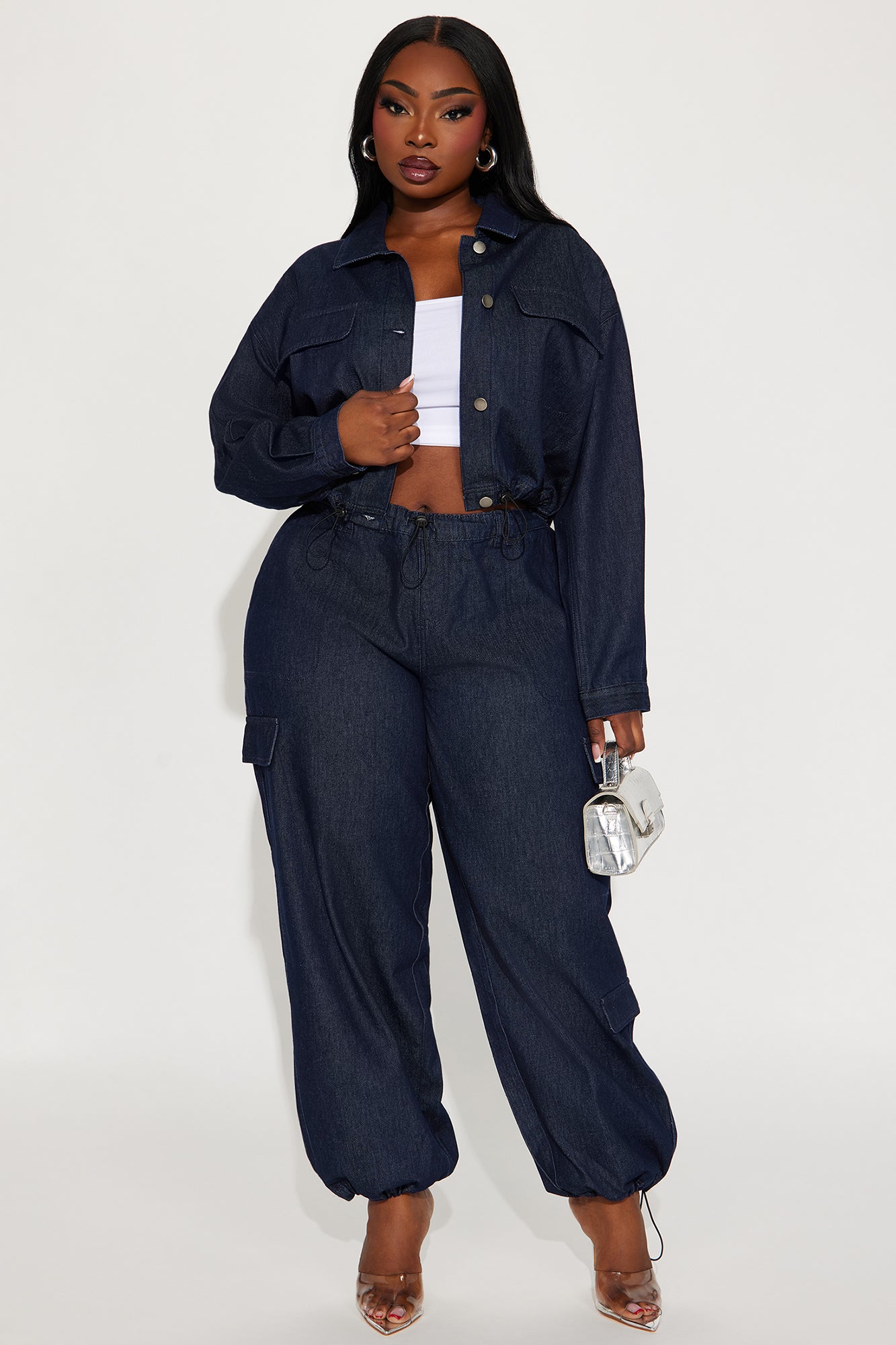 High Road Denim Jogger Jeans - Dark Wash - Image 4