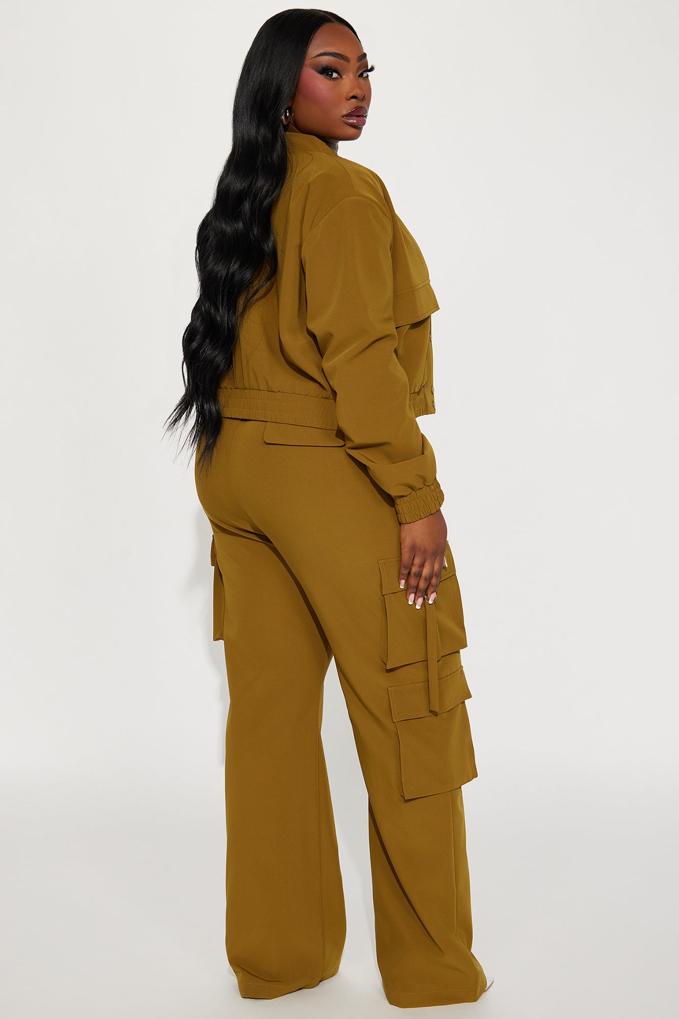Caught Me Cargo Pant Set - Olive - Image 6