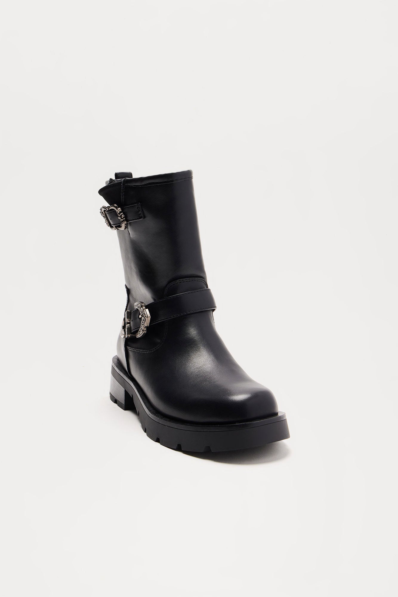 Callum Buckle Booties - Black - Image 3