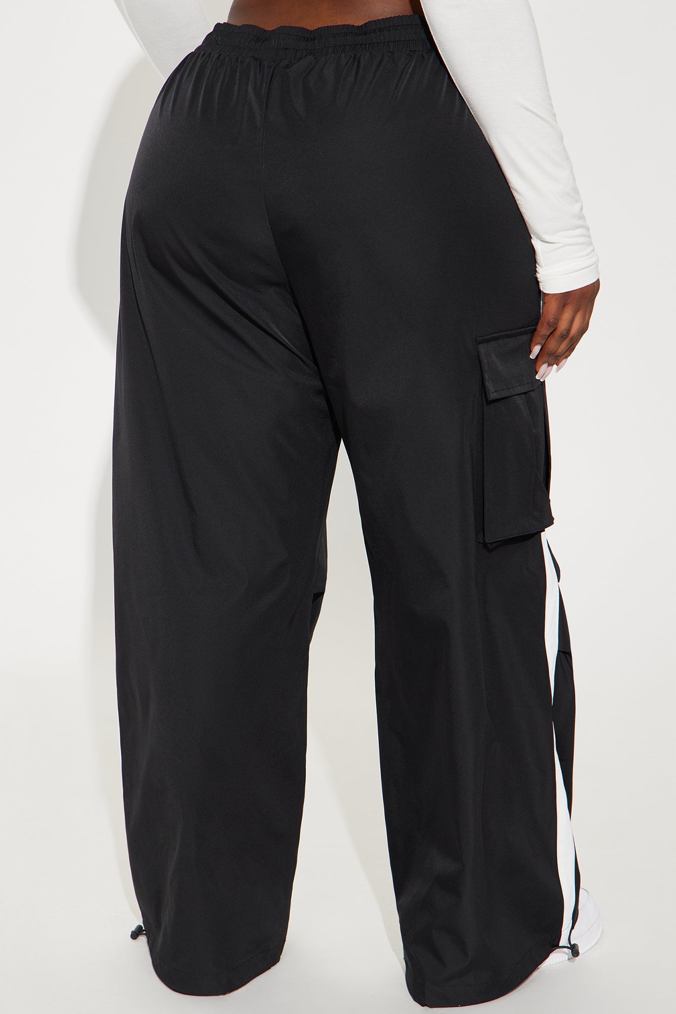 Catch Up On Me Windbreaker Track Jogger - Black/combo - Image 6