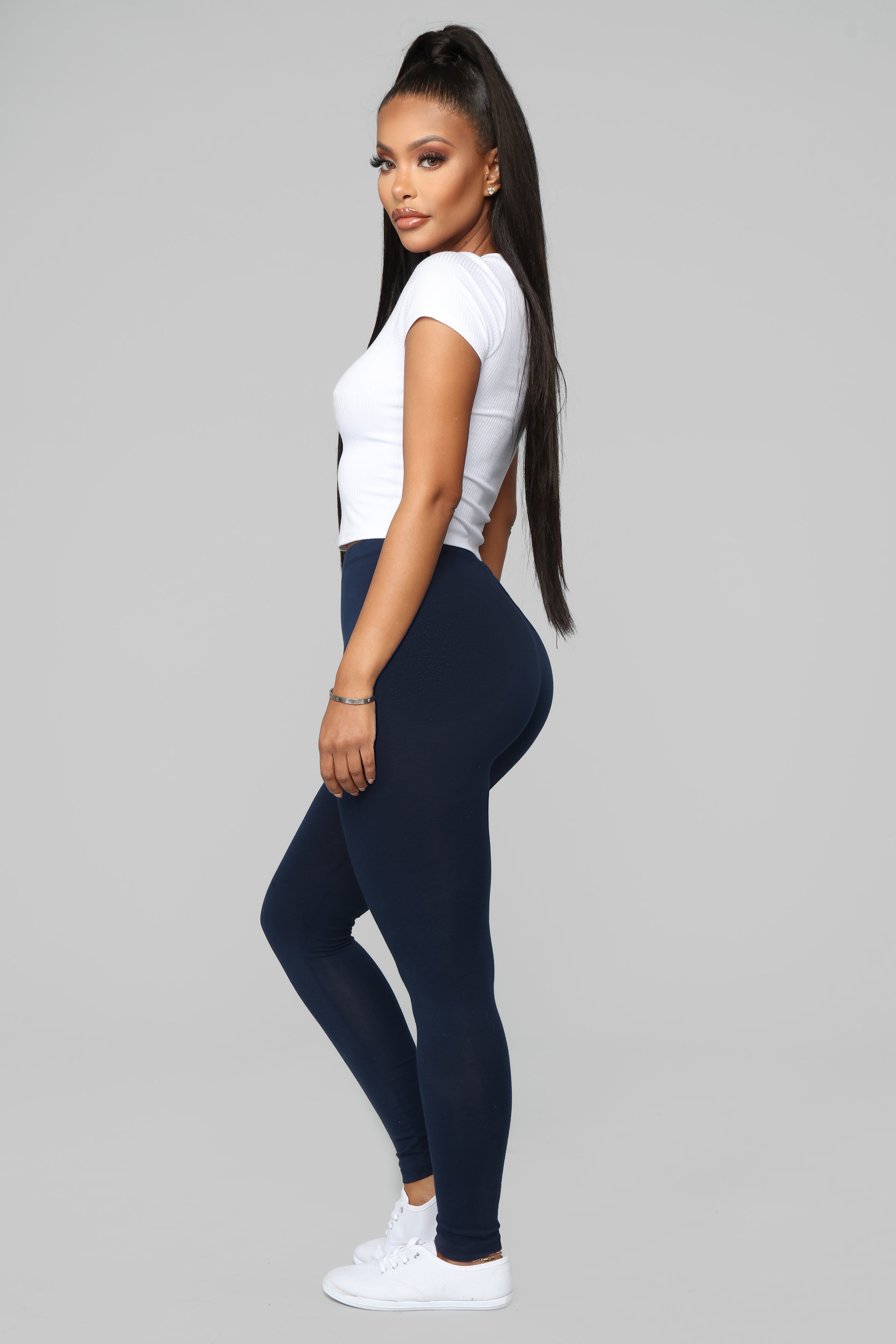 Kim Basic Legging - Navy - Image 3