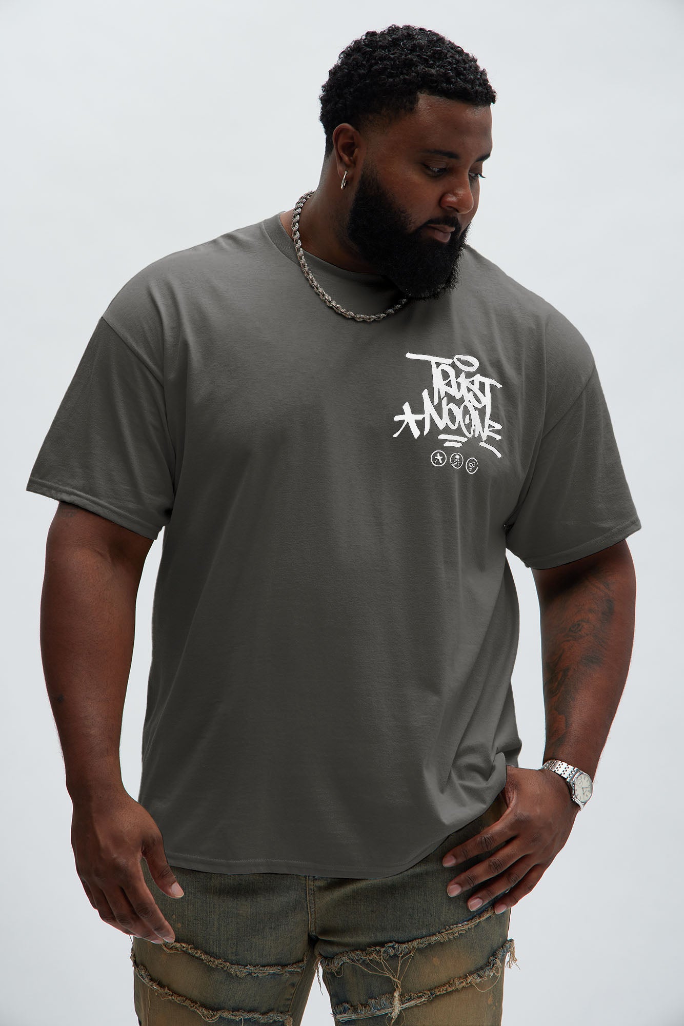 Beware Of Snakes Short Sleeve Tee - Charcoal - Image 6
