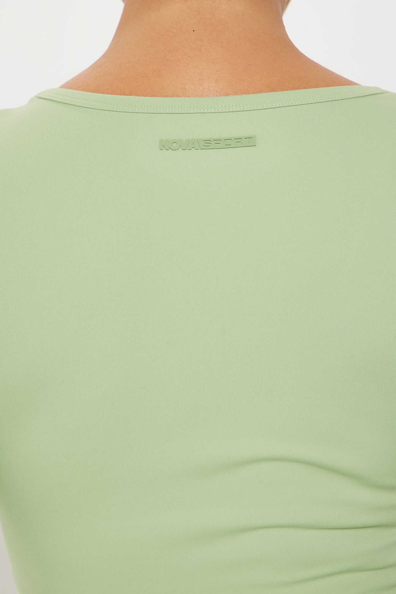 Barre Baddie Super Soft Active Top - Sage - Image 3