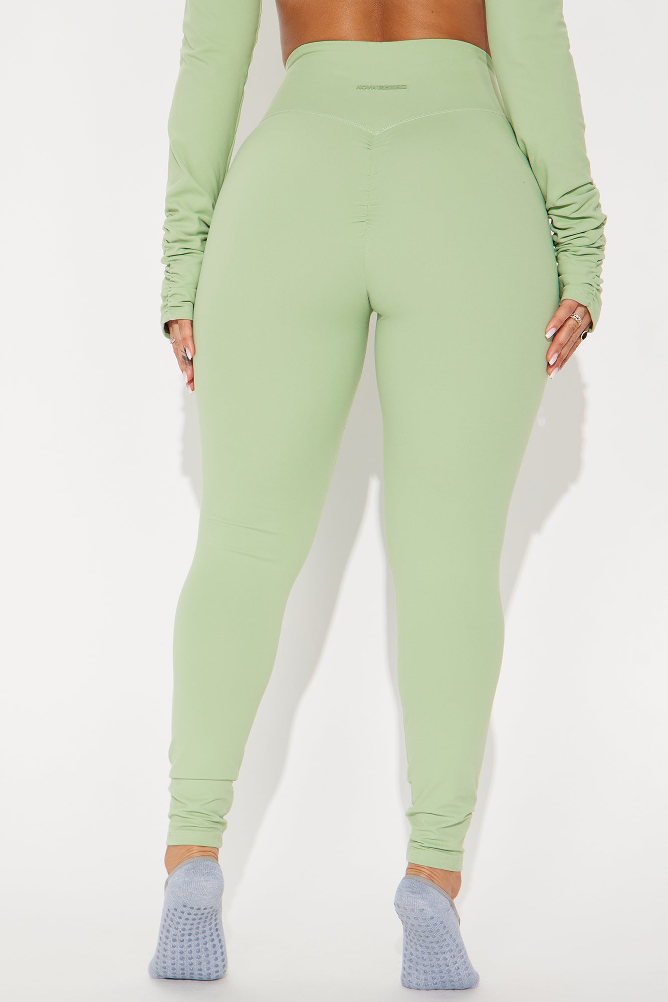 Barre Baddie Super Soft Active Legging - Sage - Image 4
