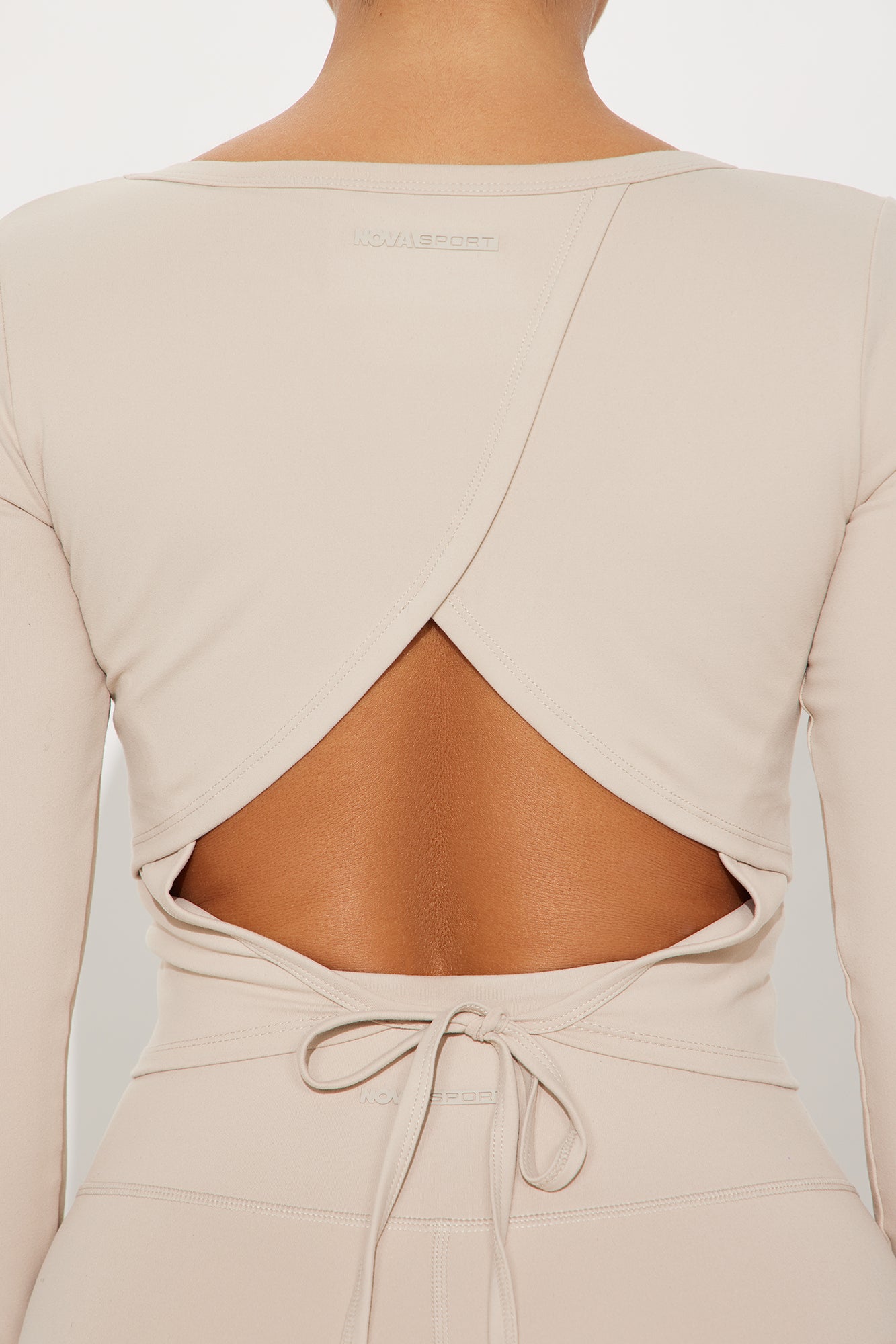 Sutra Style Super Soft Active Top - Light Taupe - Image 3