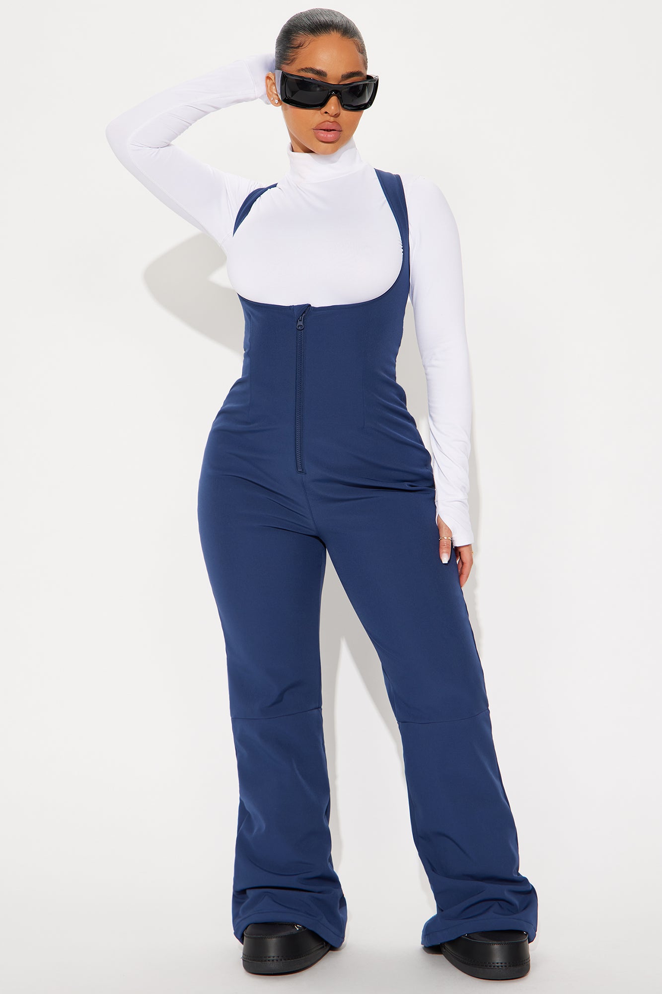 Out Cold Ski Jumpsuit - Navy - Image 3