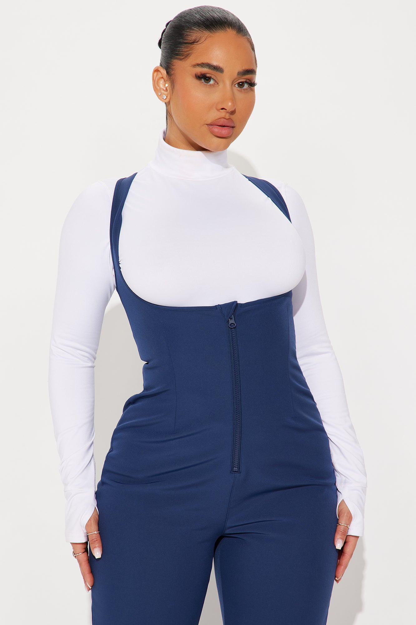 Out Cold Ski Jumpsuit - Navy - Image 4
