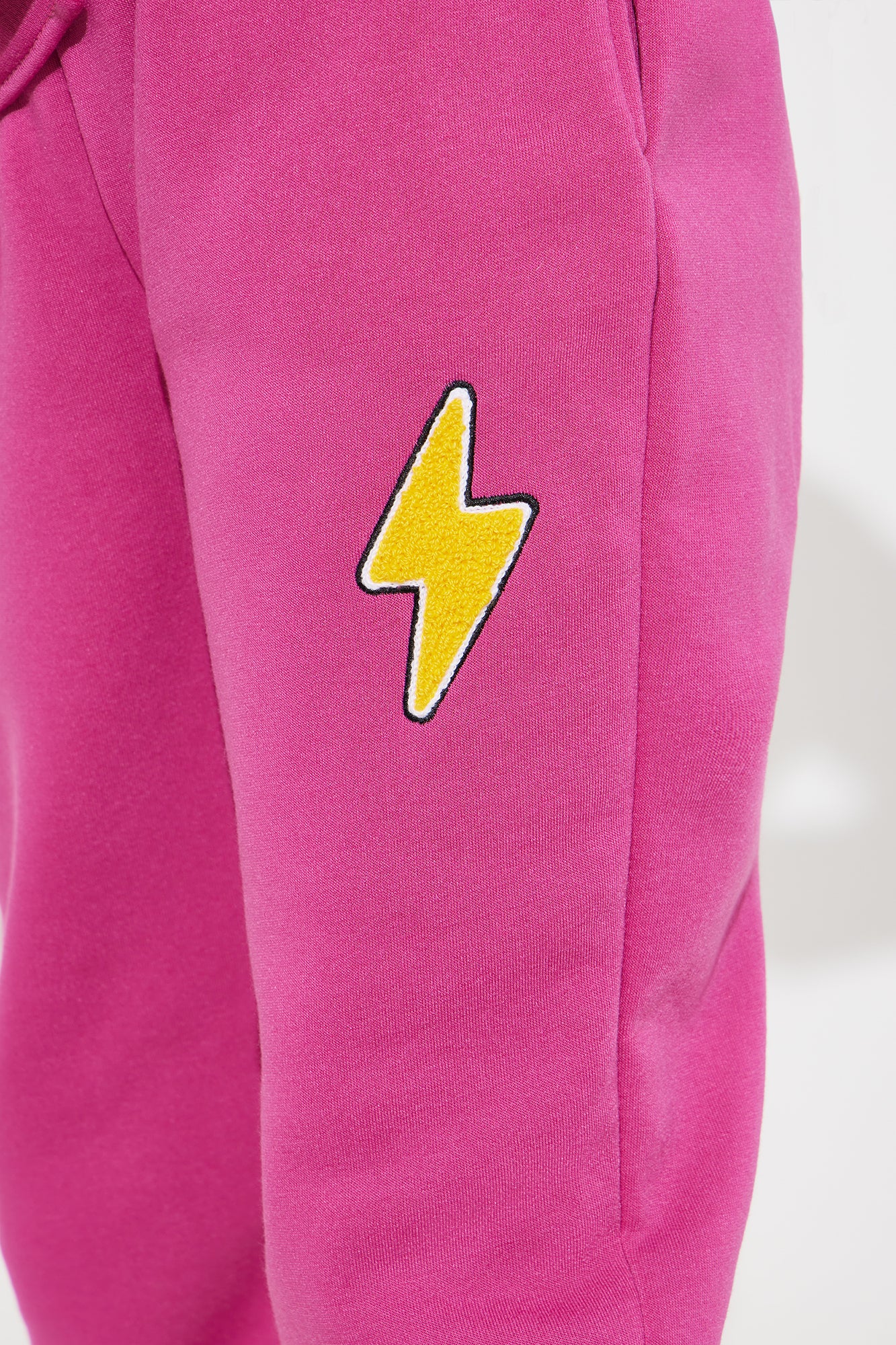 Mini Whatever Forever Jogger Set - Fuchsia - Image 4