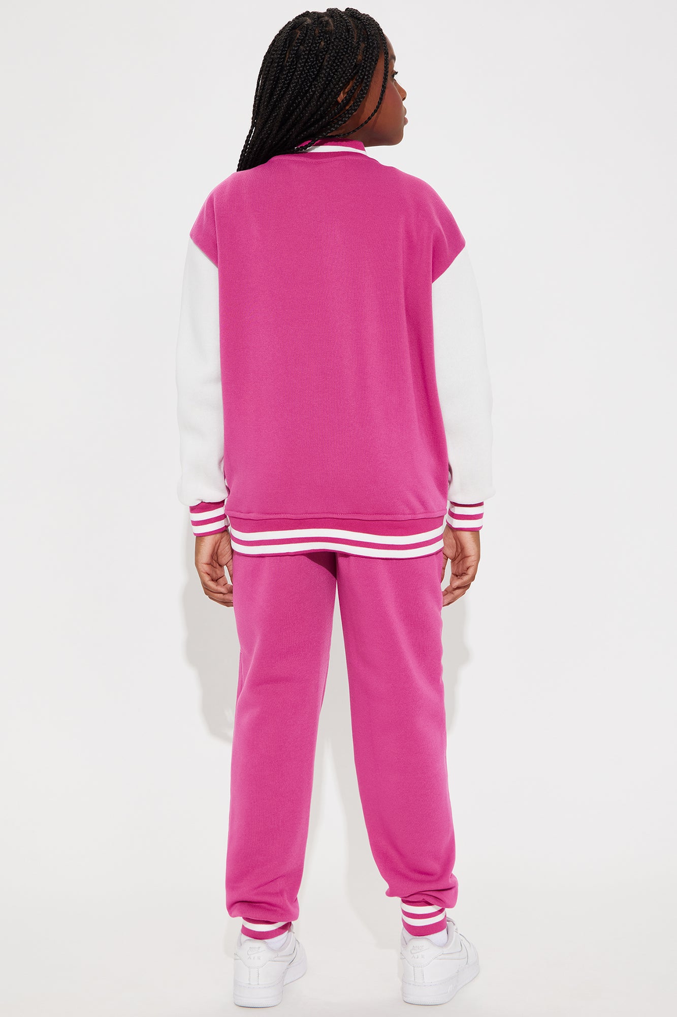 Mini Whatever Forever Jogger Set - Fuchsia - Image 5