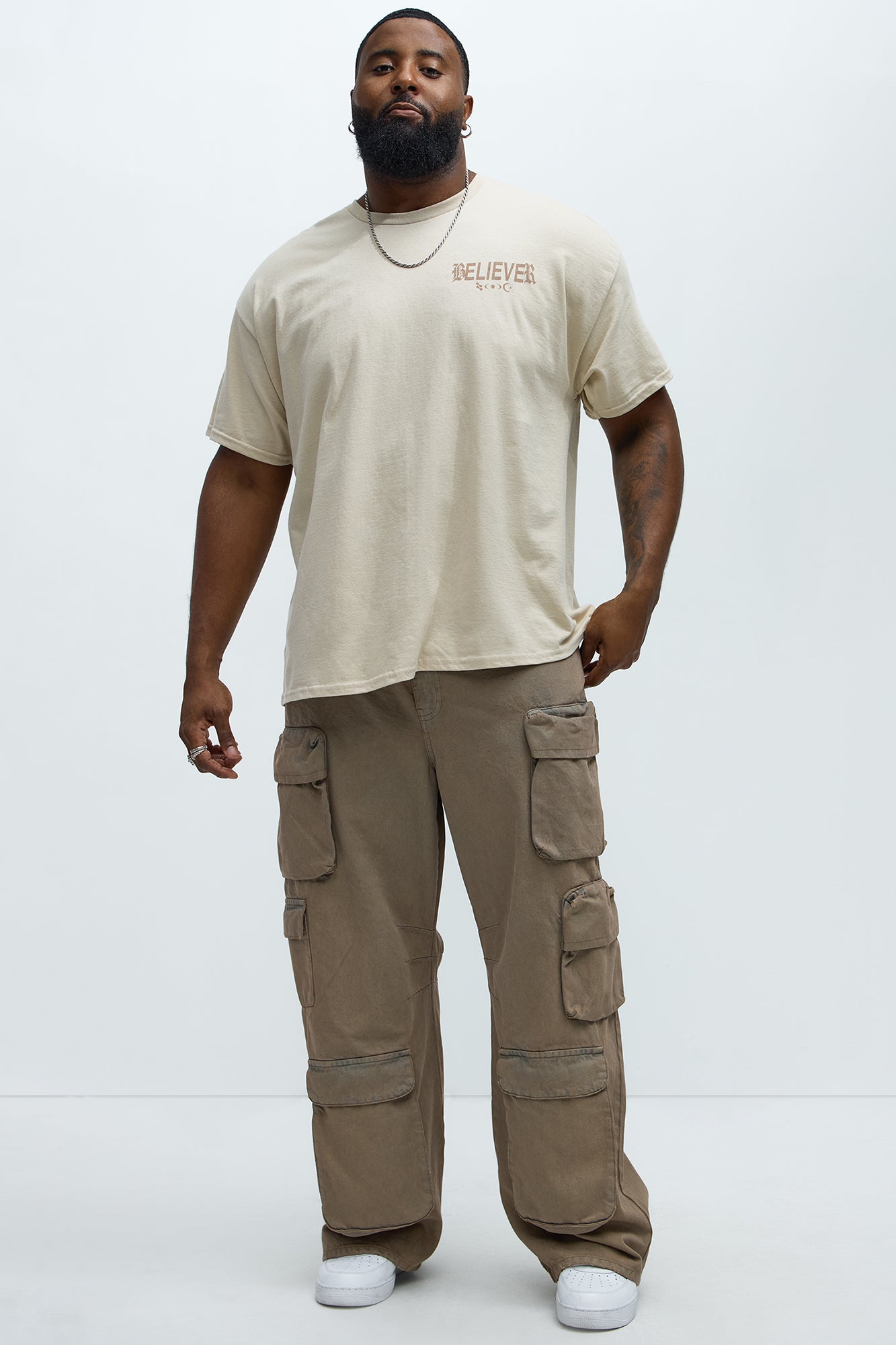 Believer Short Sleeve Tee - Tan - Image 7