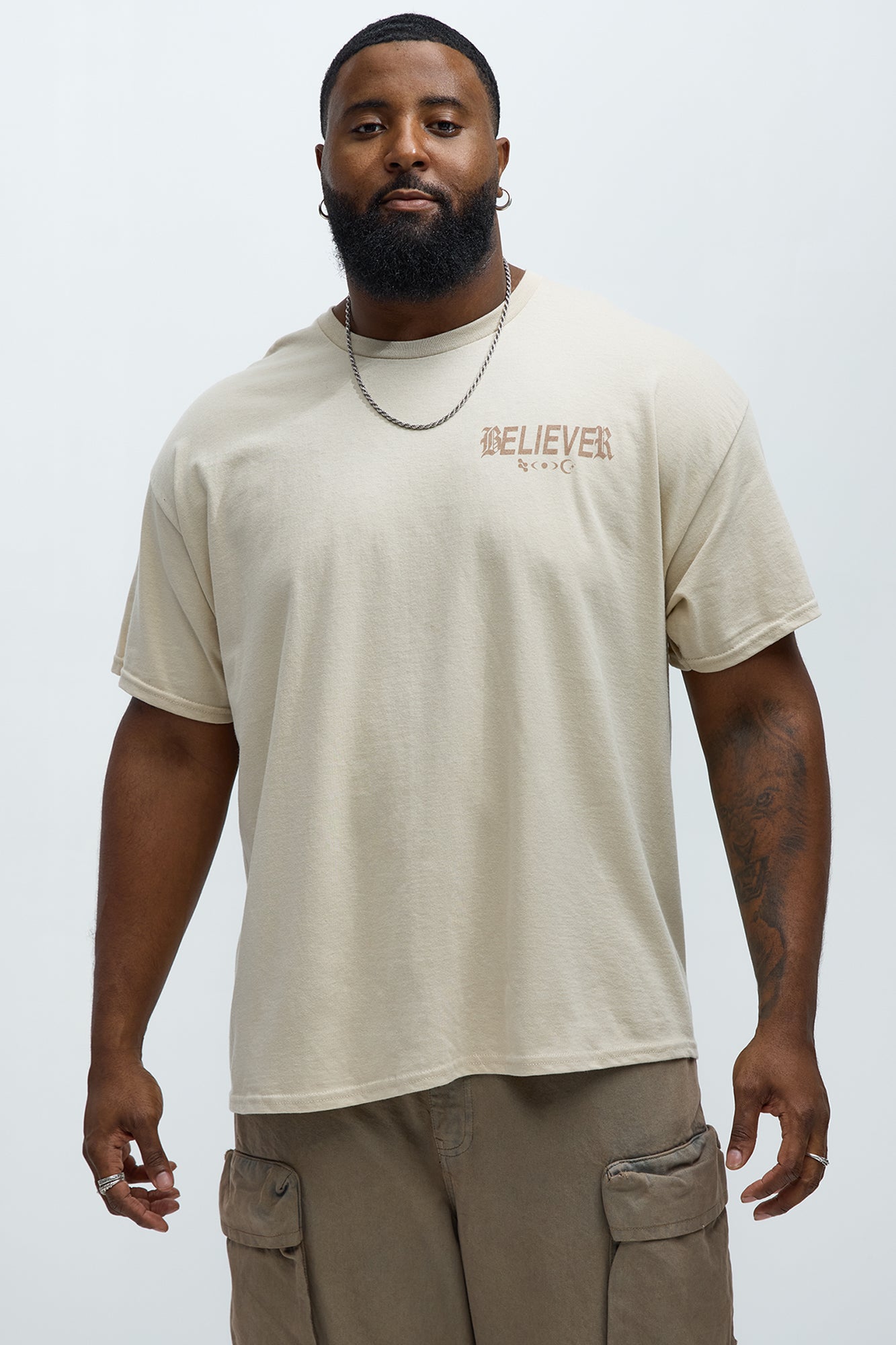 Believer Short Sleeve Tee - Tan - Image 6